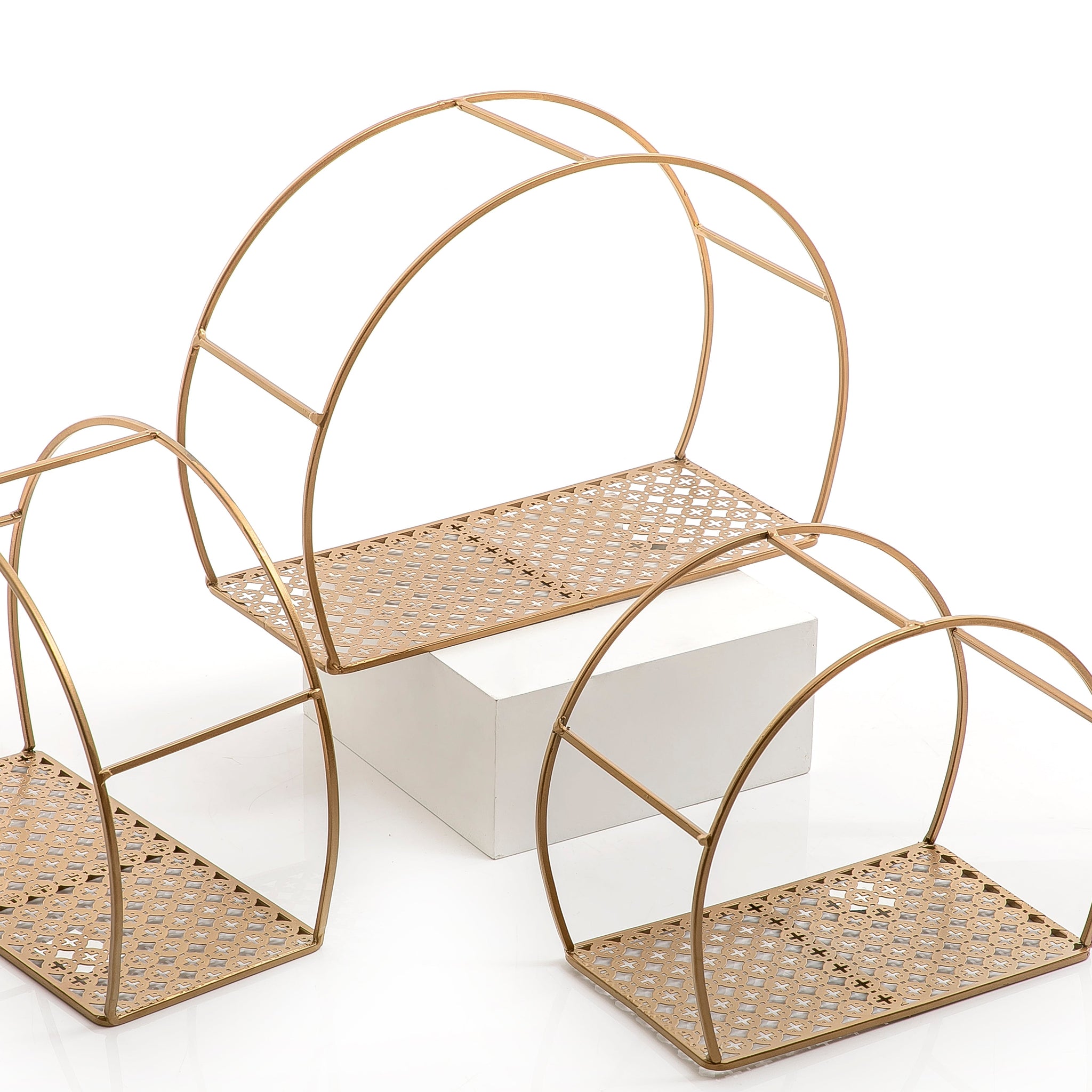 Set Of 3 Metal Stand (6881099776165)