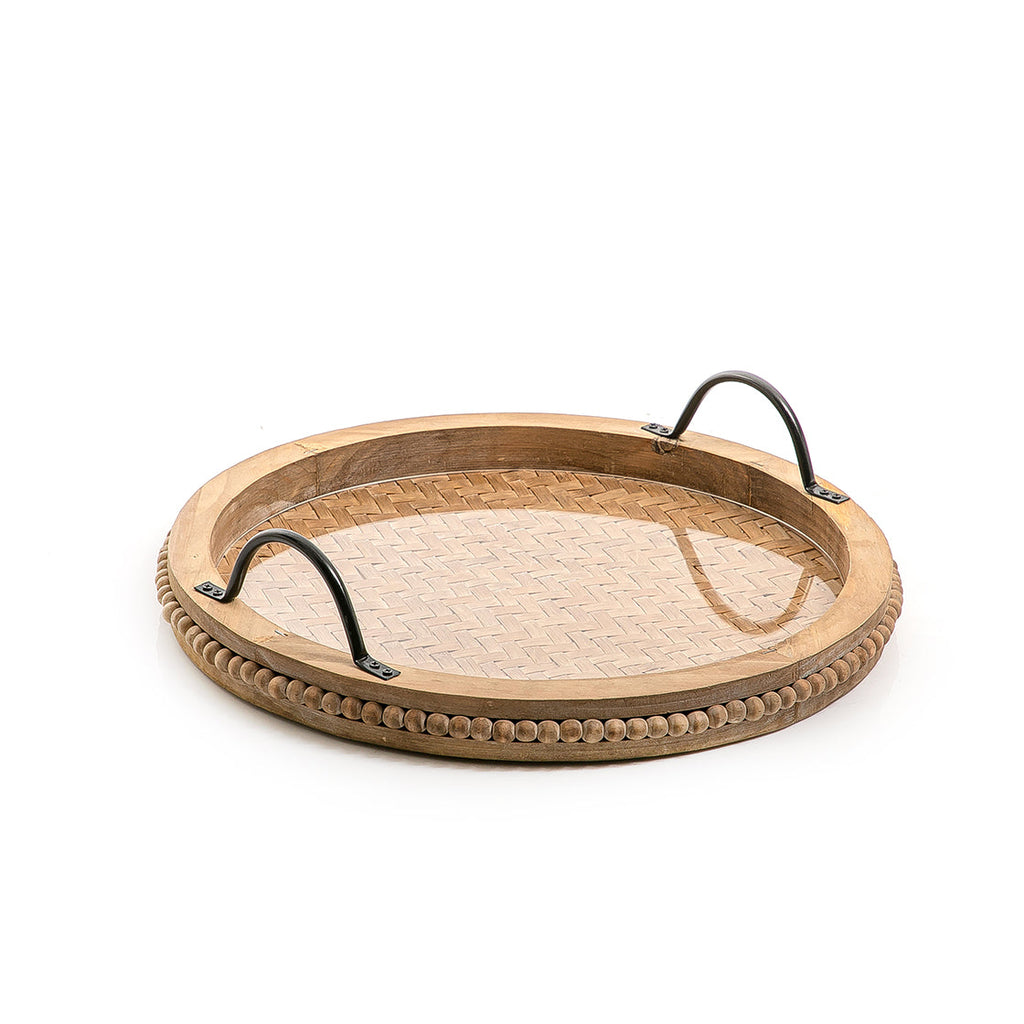 Rattan tray