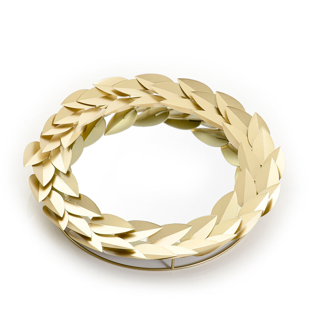 Metal stand with mirror