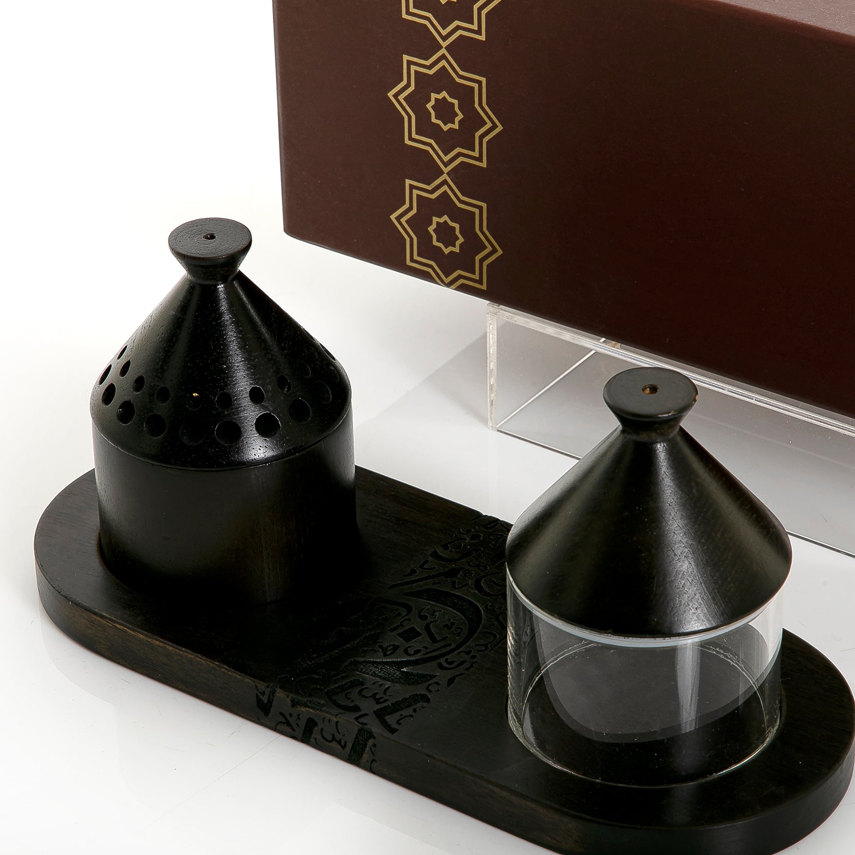 Wooden Mabkhar With Islamic art