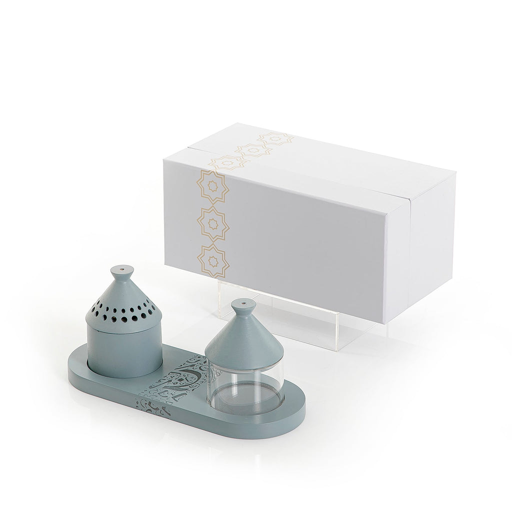 Wooden Mabkhar With Islamic art