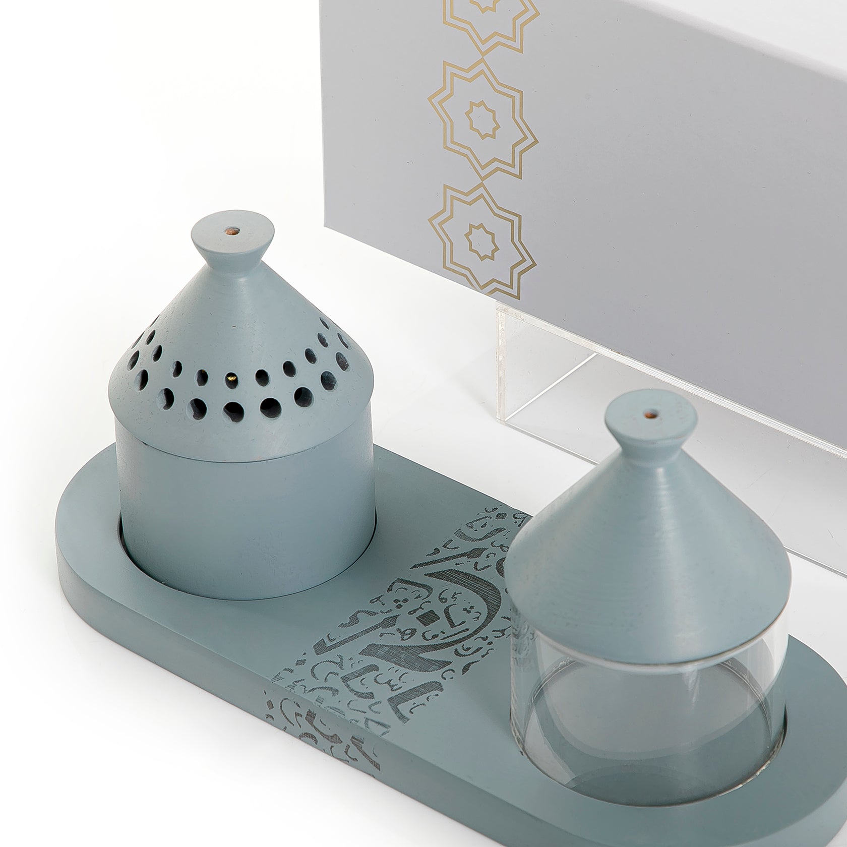 Wooden Mabkhar With Islamic art