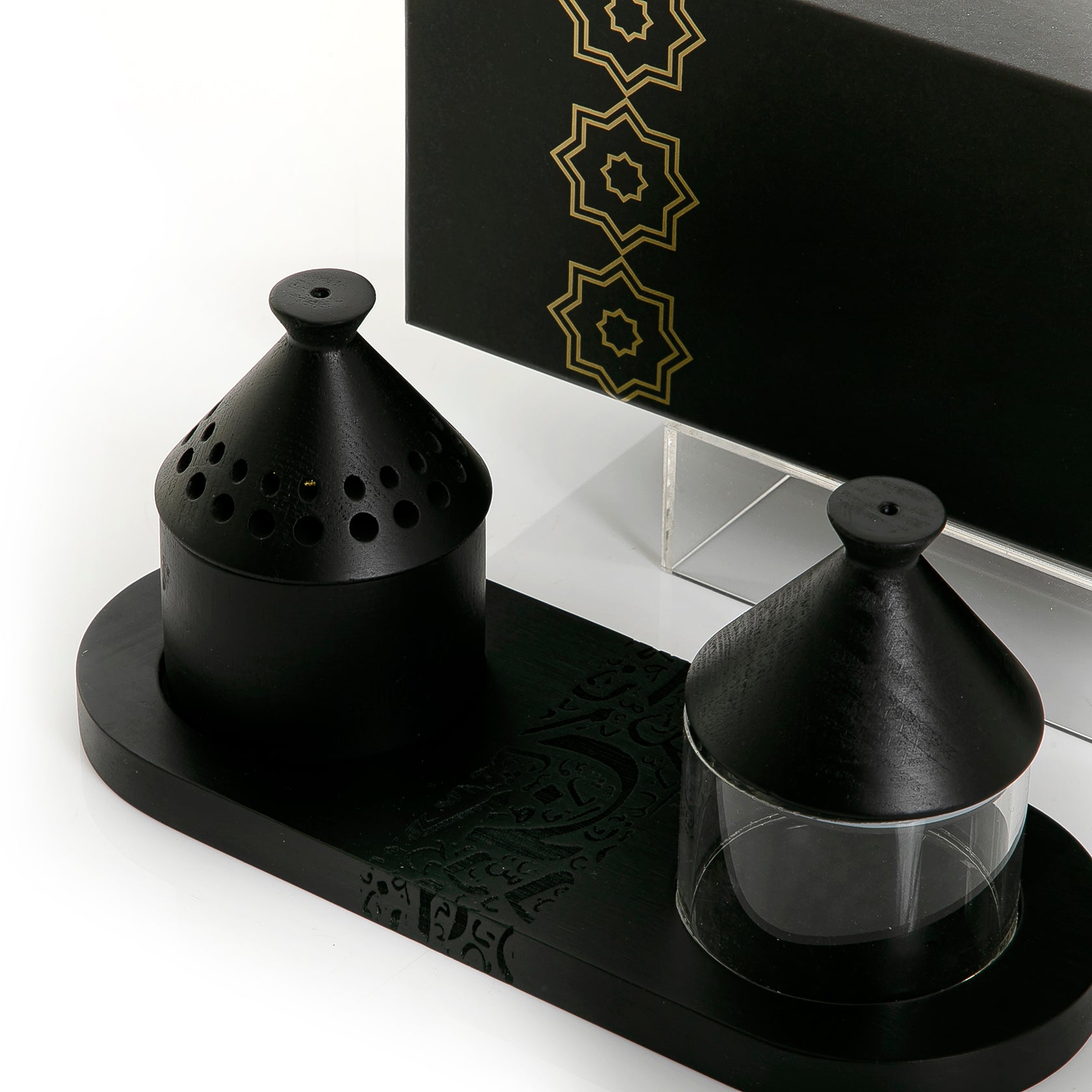 Wooden Mabkhar With Islamic art