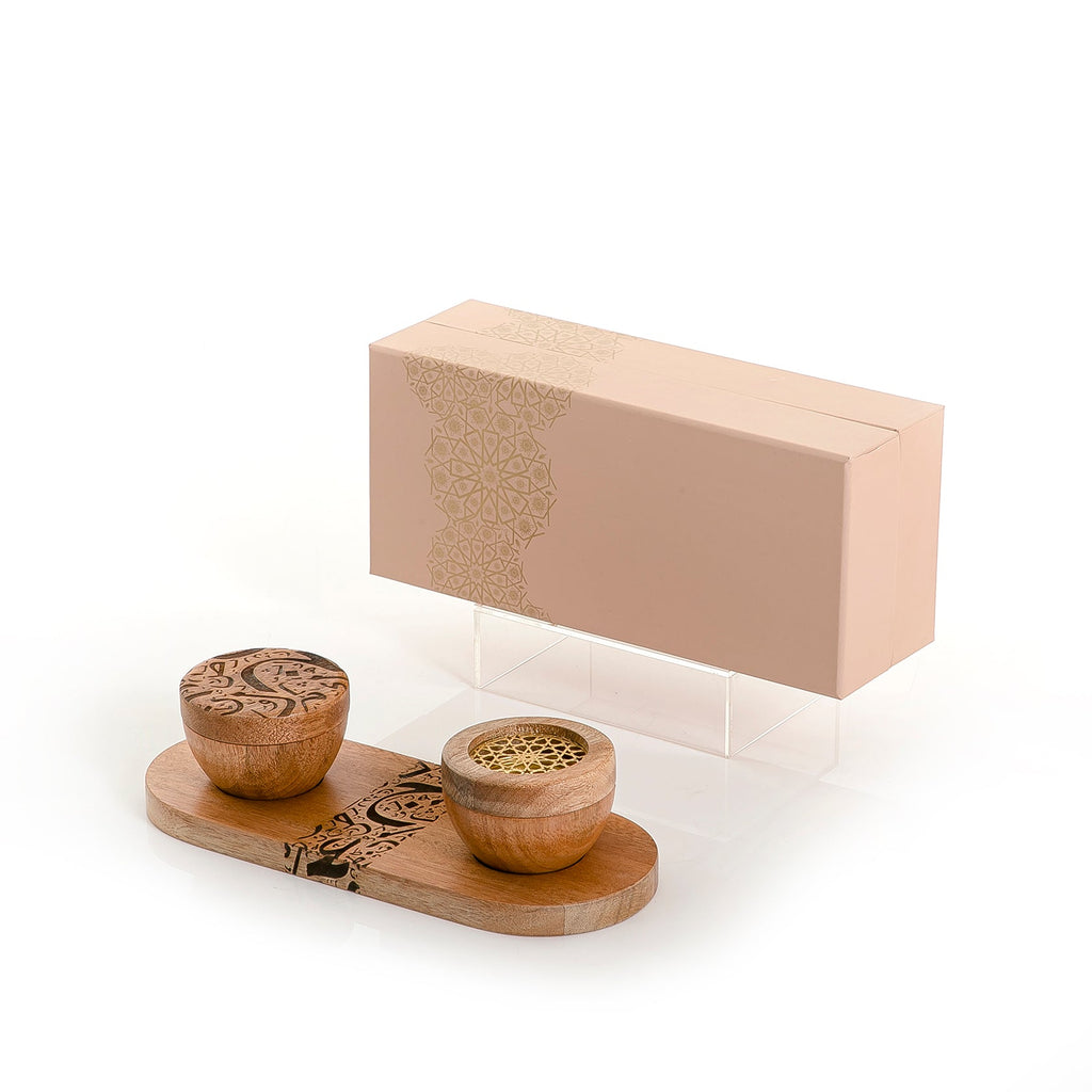 Wooden Mabkhar With Islamic art