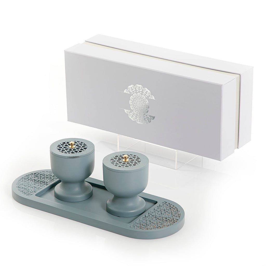 Wooden Mabkhar With Islamic art