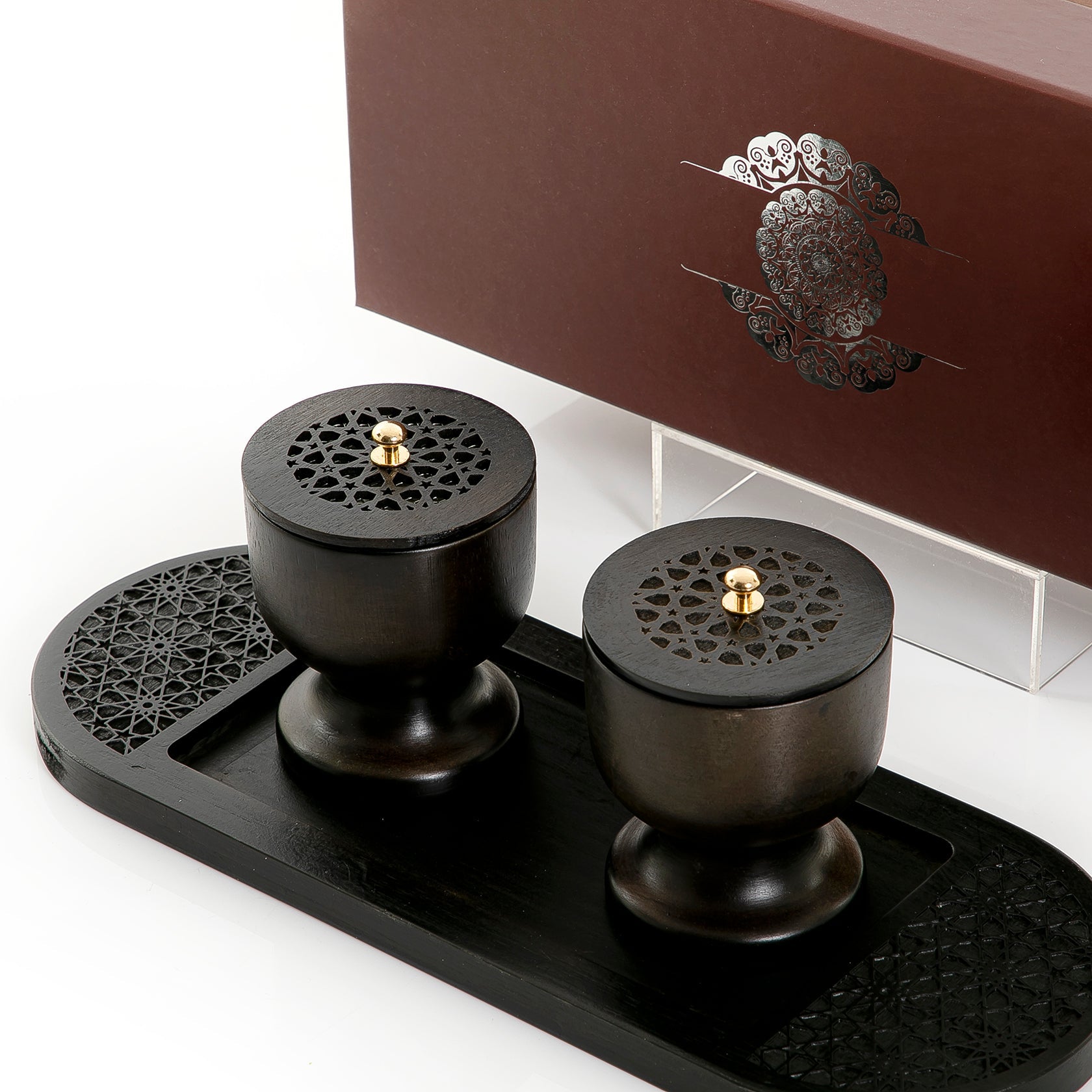 Wooden Mabkhar With Islamic art