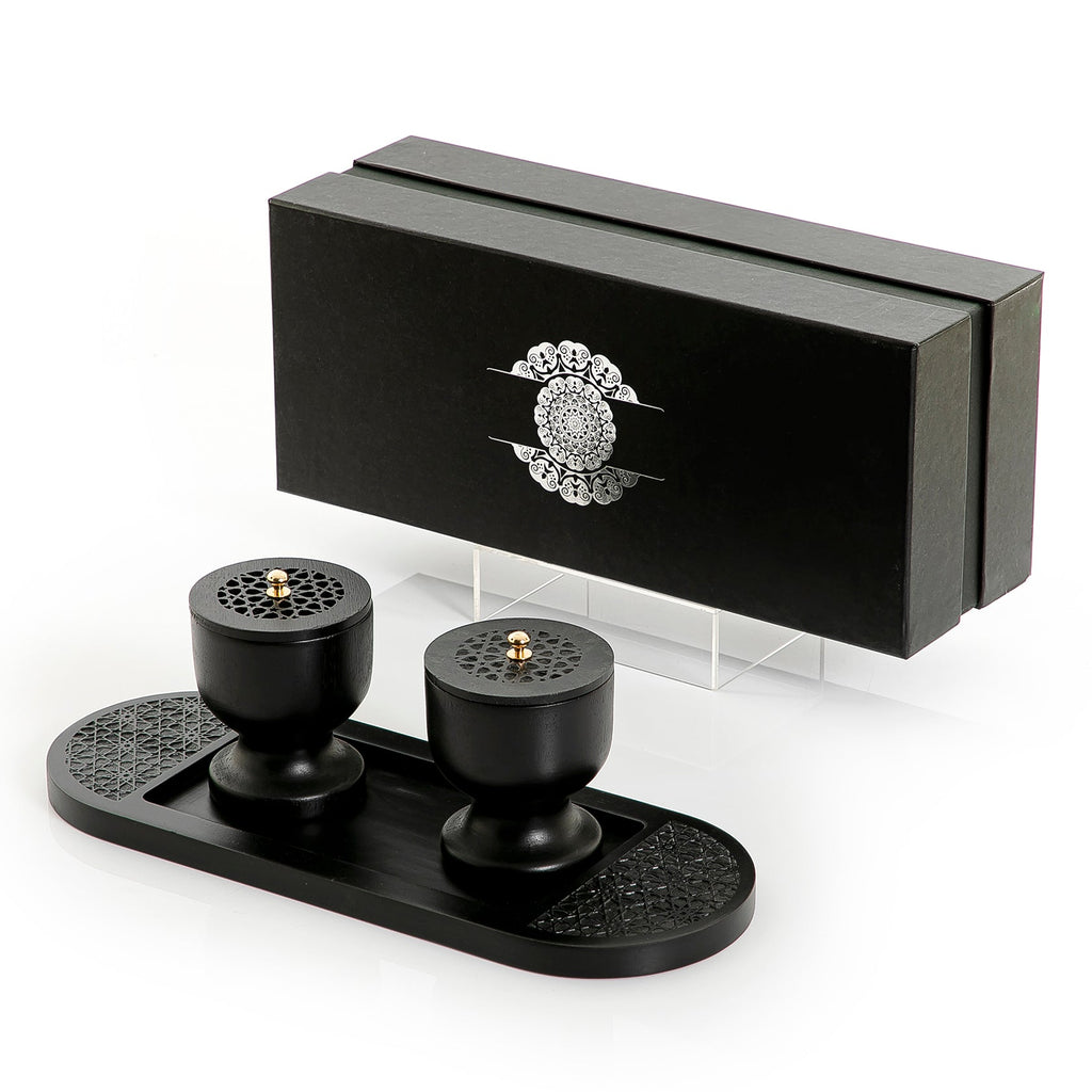 Wooden Mabkhar With Islamic art