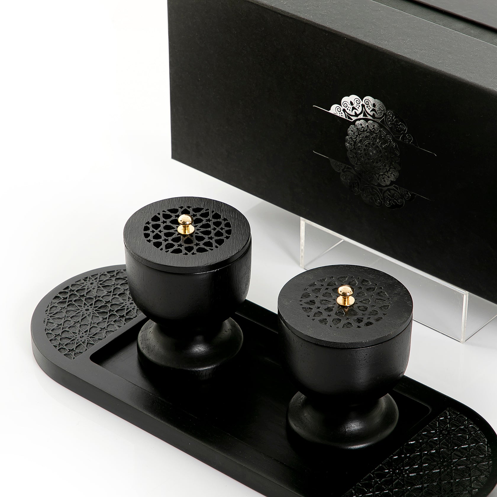 Wooden Mabkhar With Islamic art