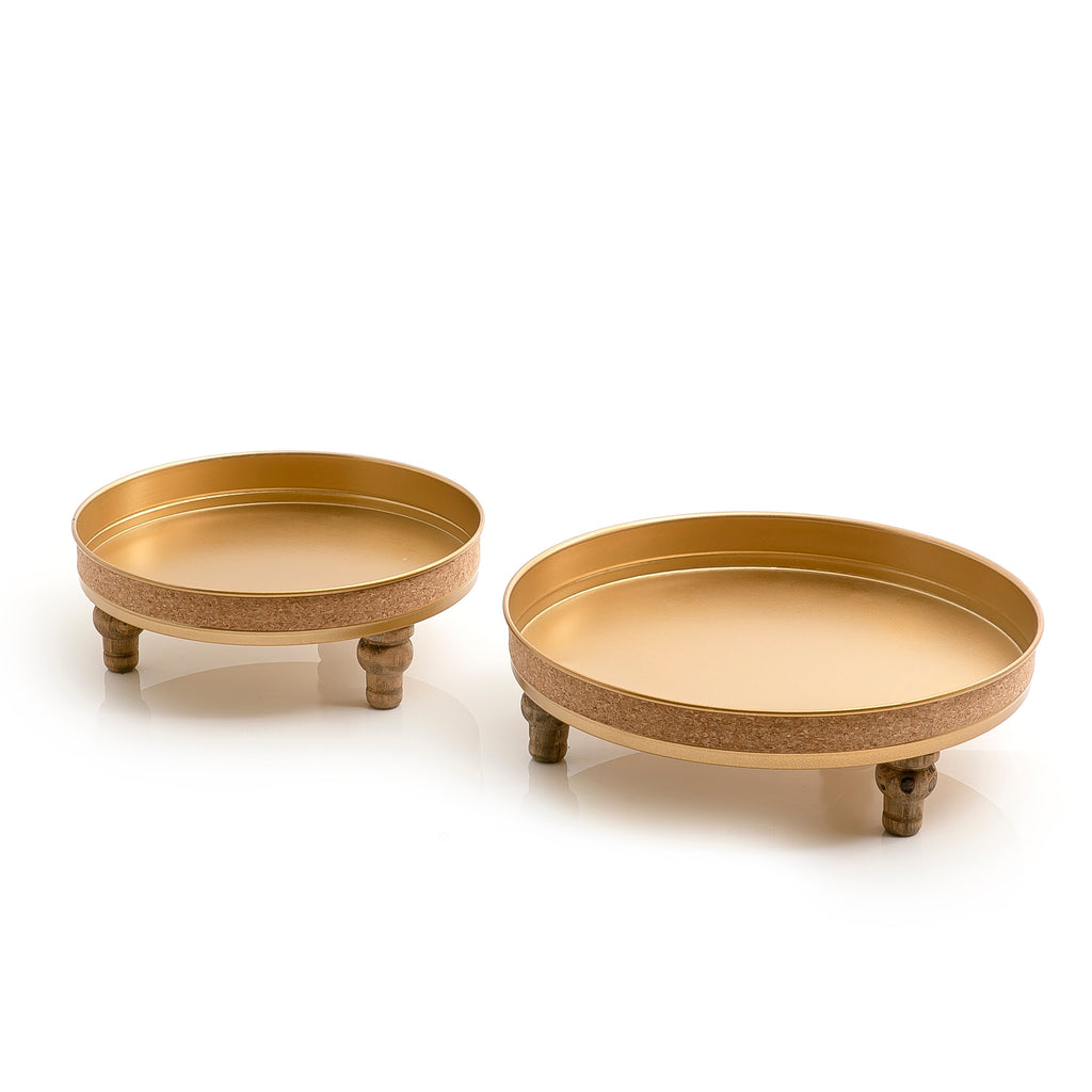 Set of 2 metal stands