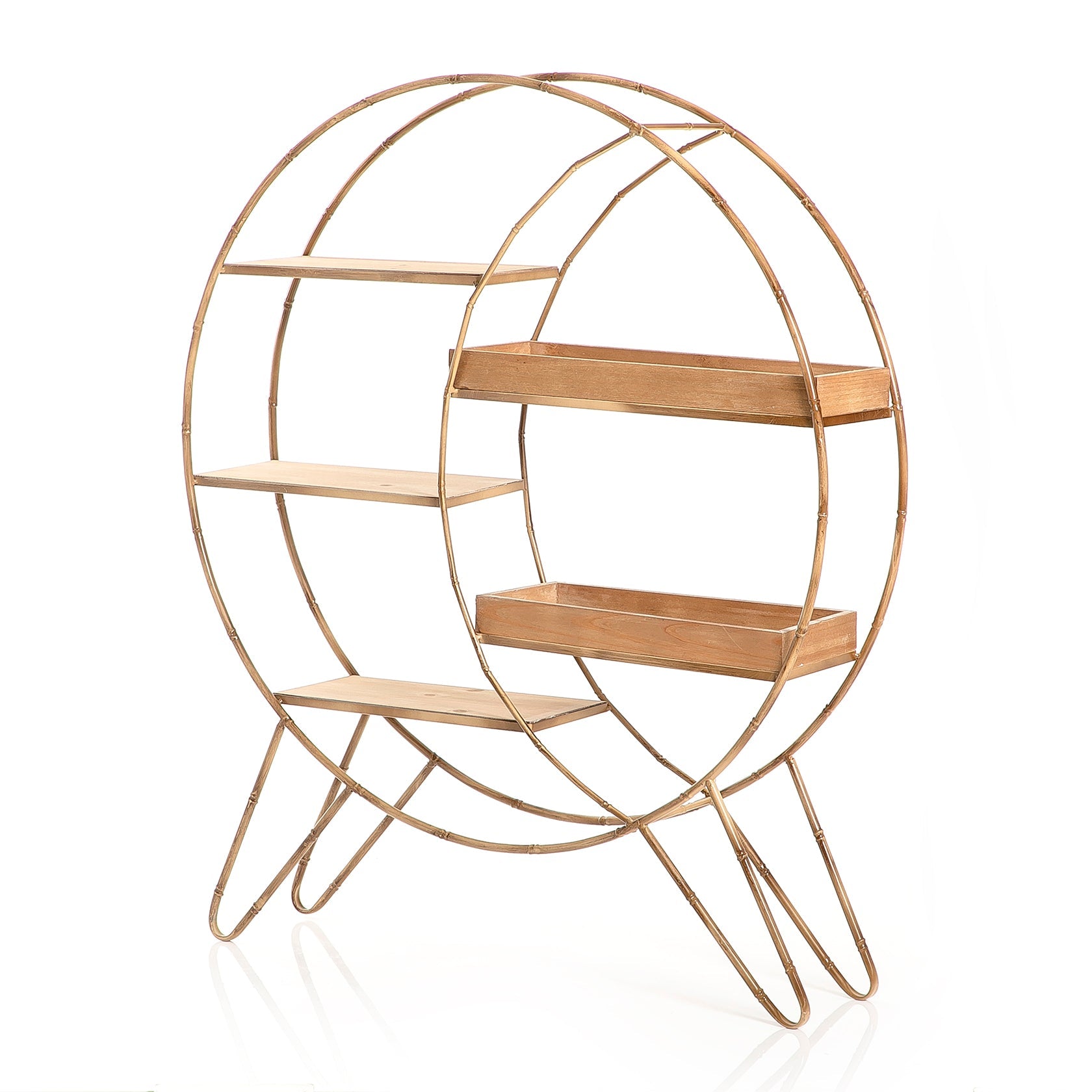 Metal and wood stand