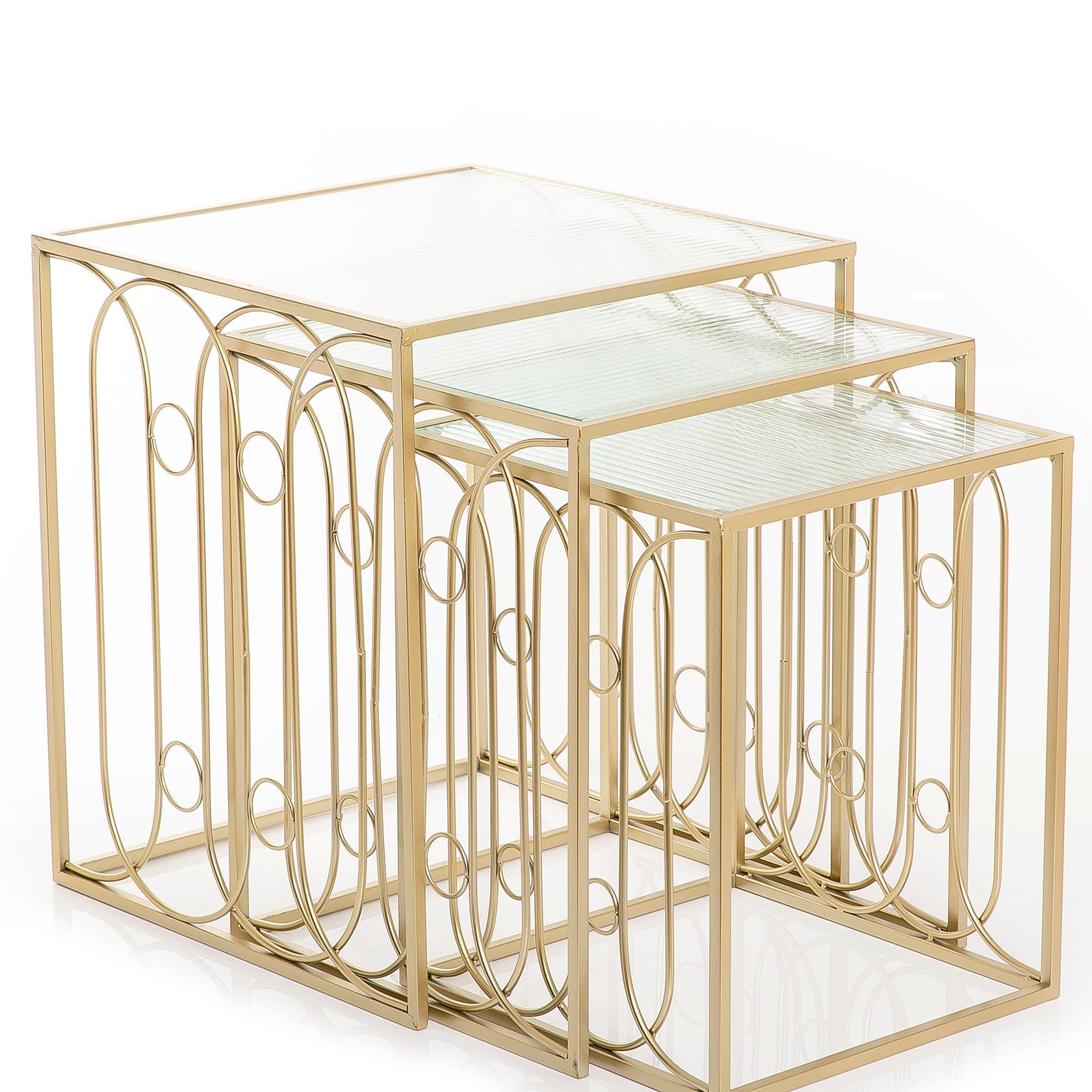 Set of 3 metal tables