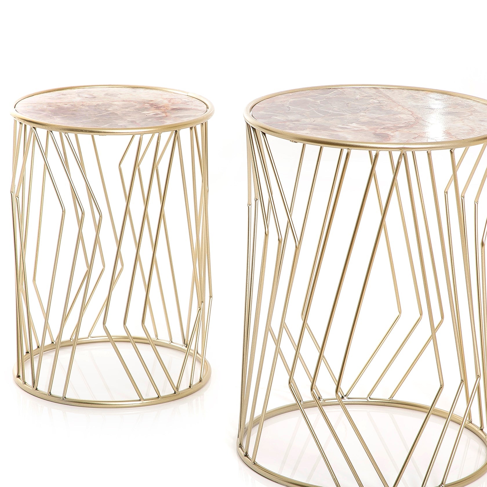 Set of 2 metal tables