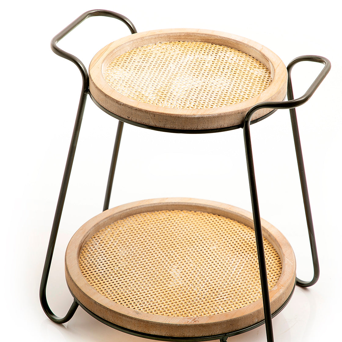 Metal and wood stand