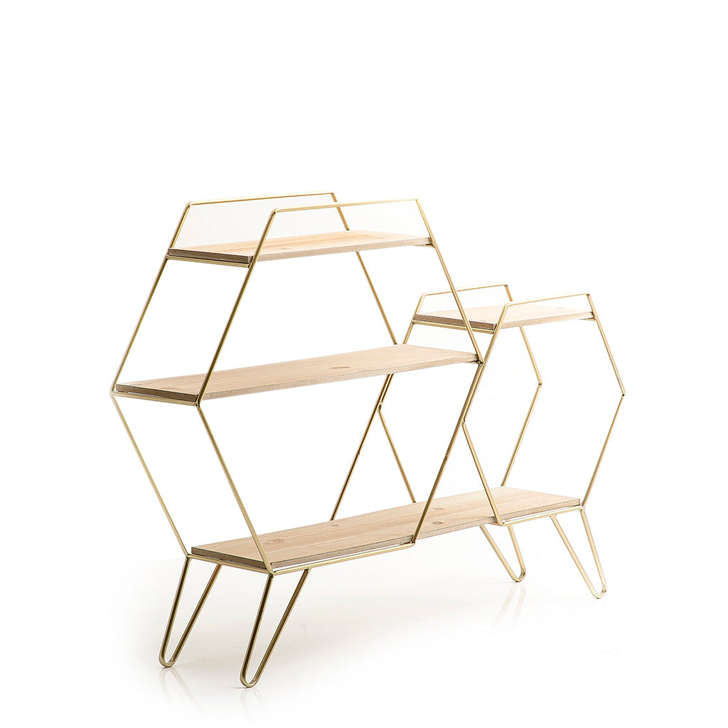 Metal and wood stand