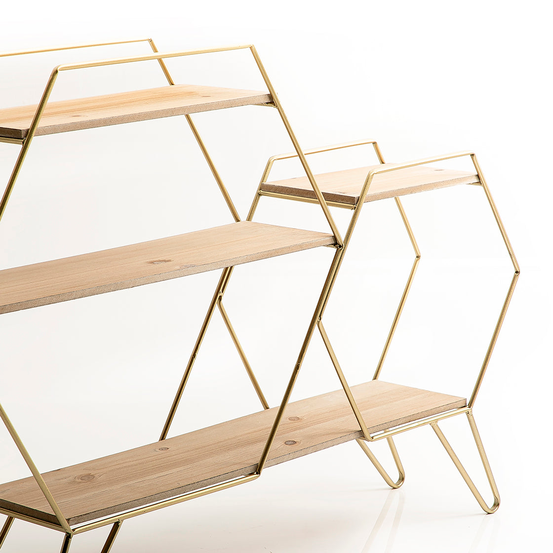 Metal and wood stand