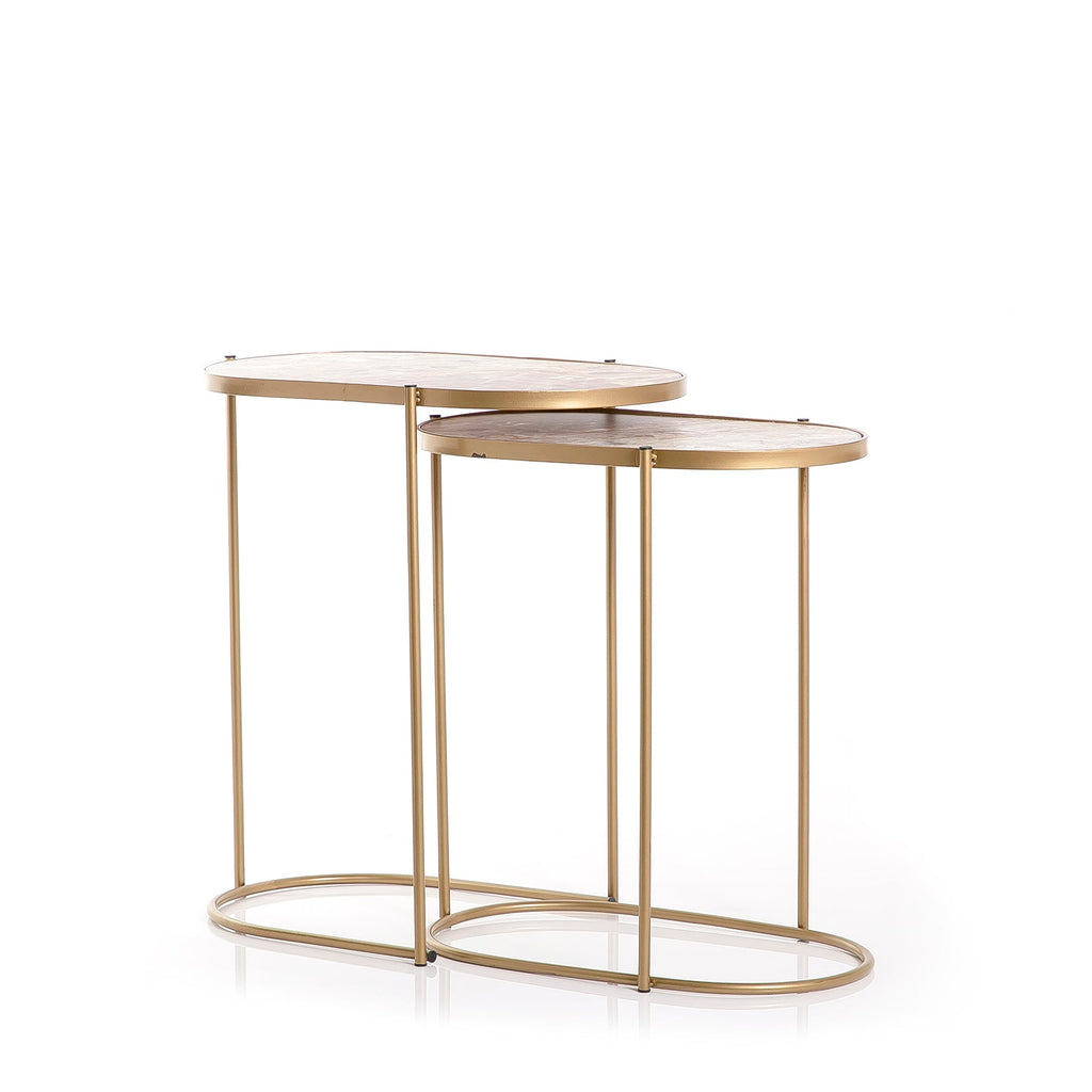 Set of 2 metal tables