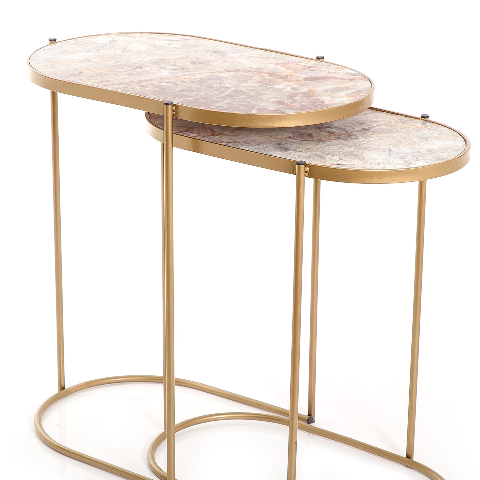 Set of 2 metal tables