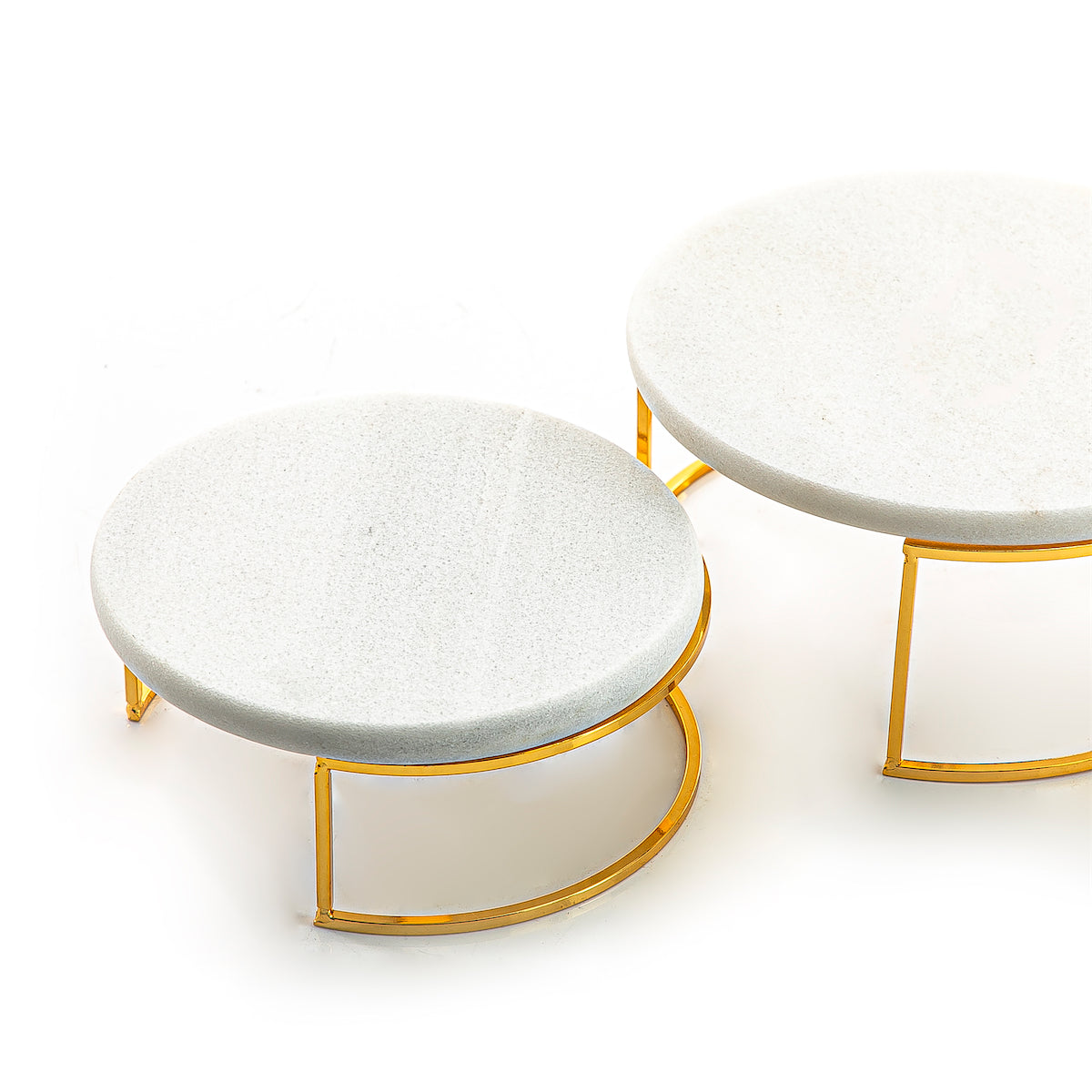 Set of 2 Marble Stand (6157356499109)