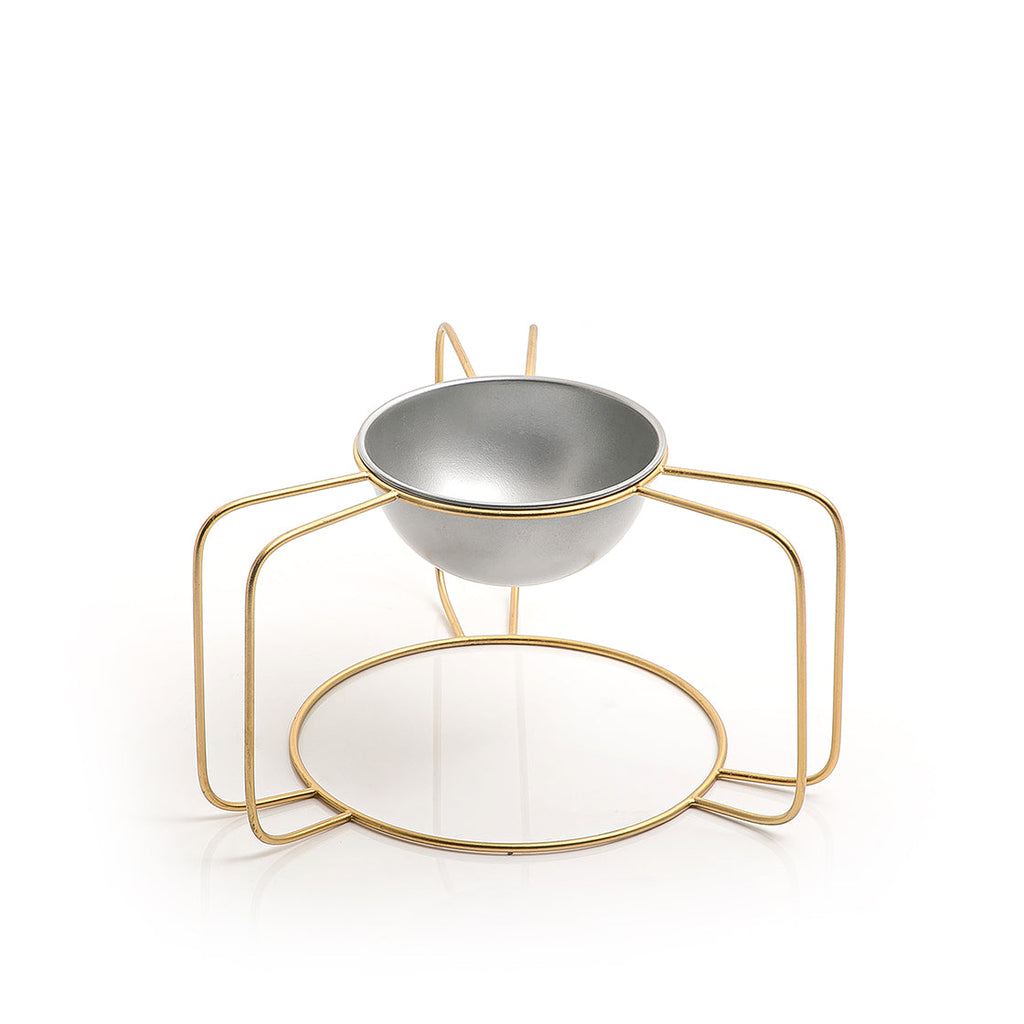 Metal stand with bowel