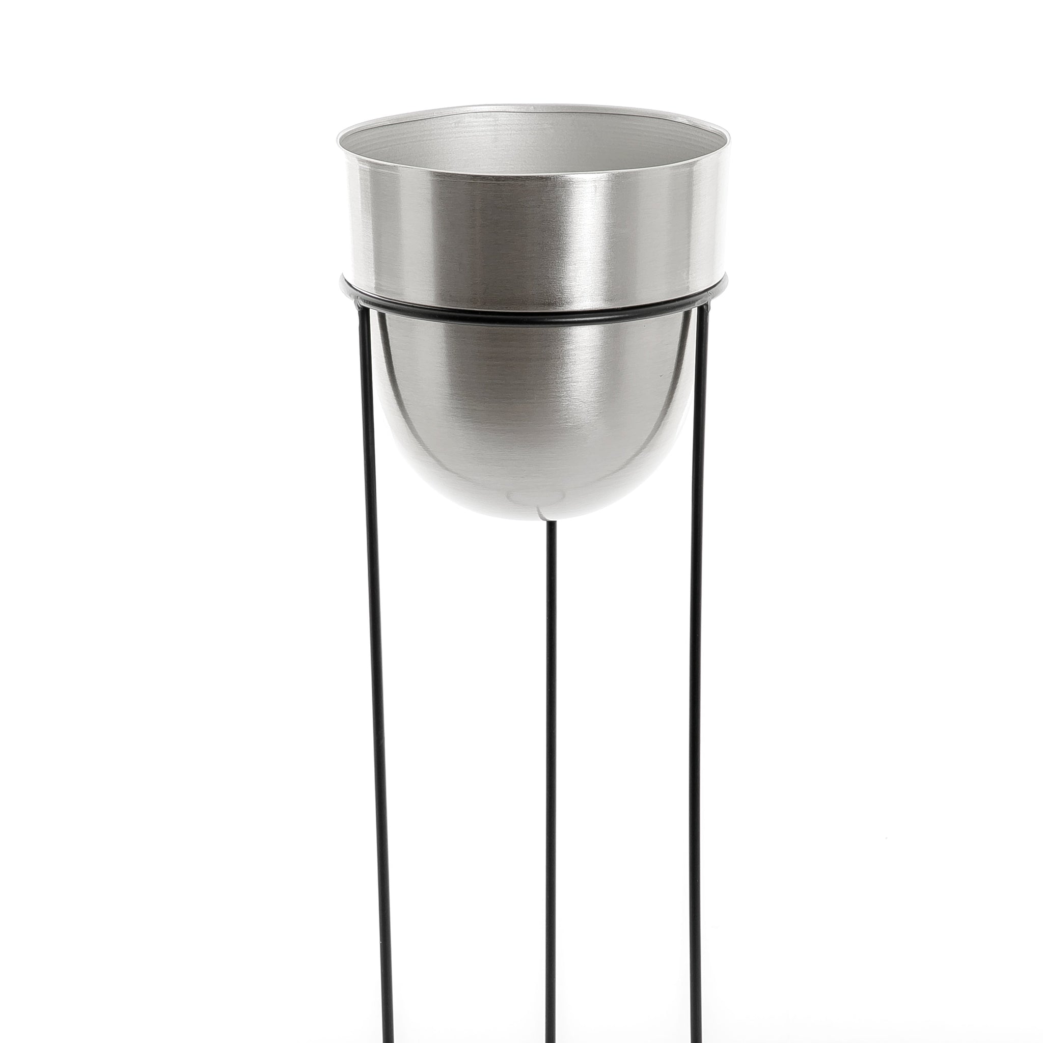 Metal planter with stand