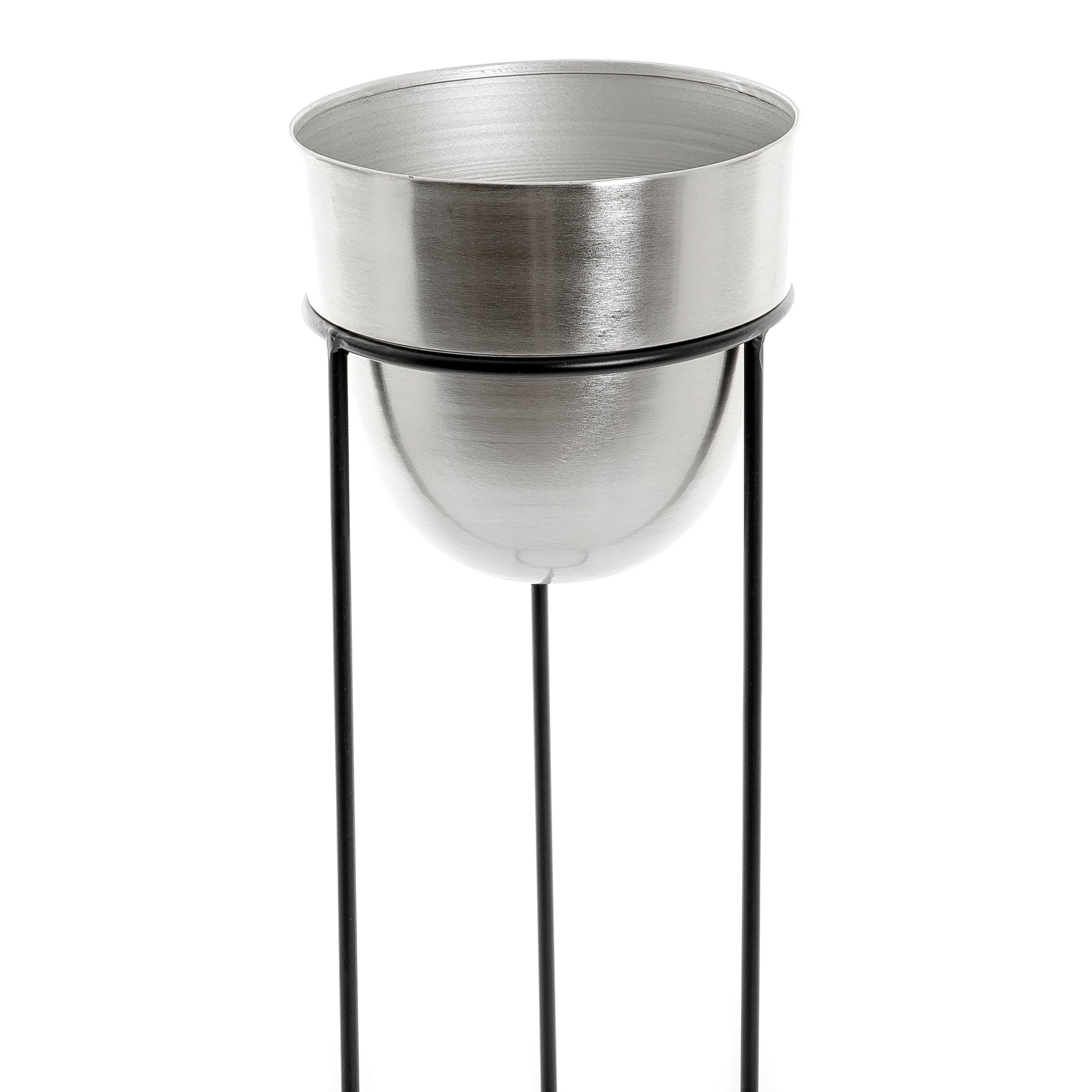 Metal planter with stand