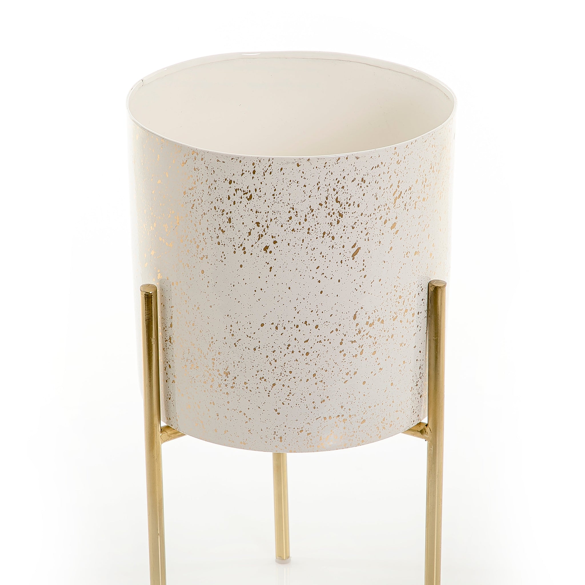 Metal planter with stand