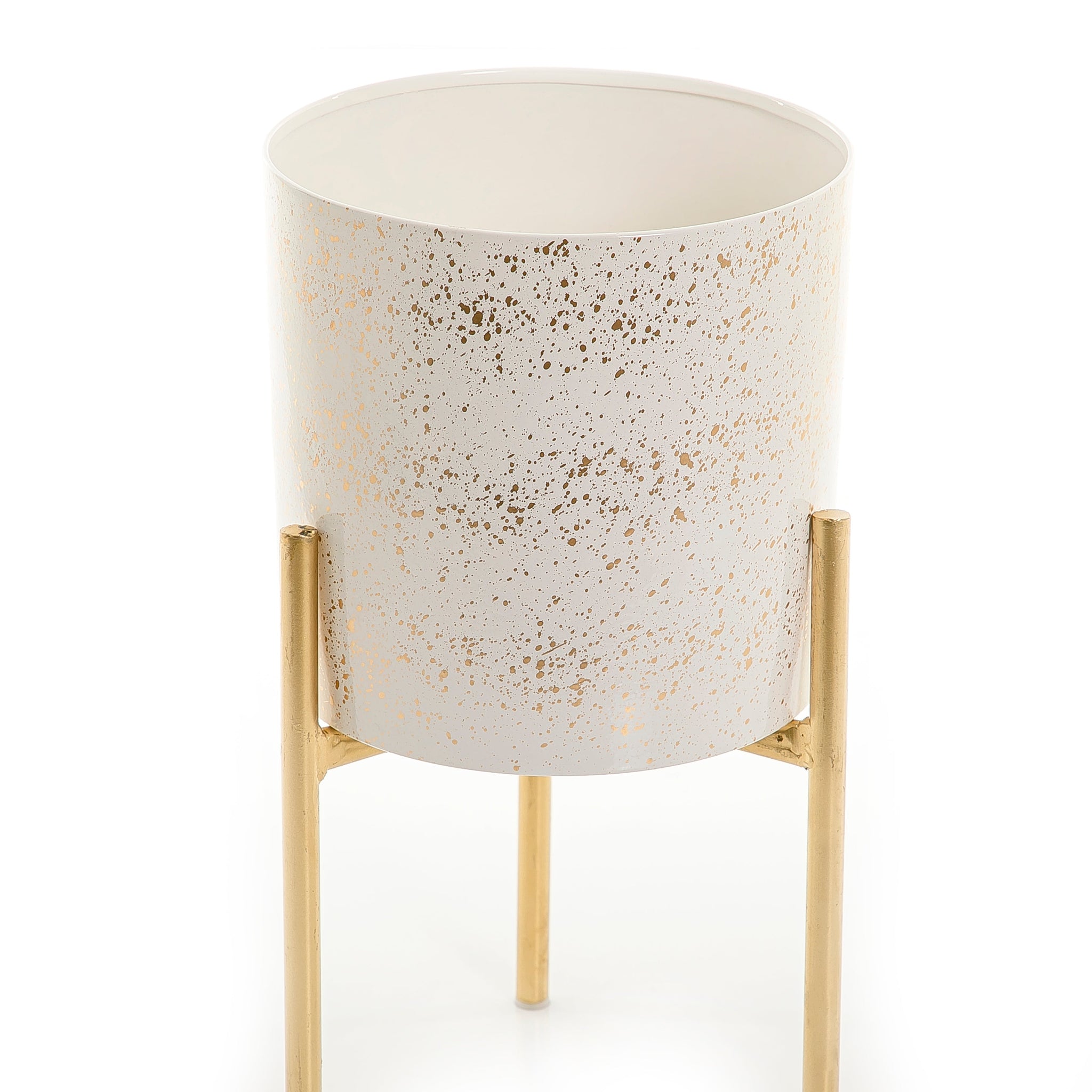 Metal planter with stand