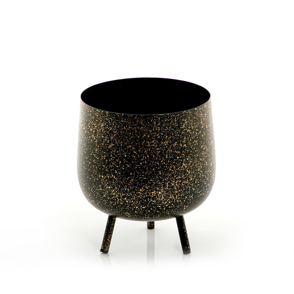 Metal planter with stand