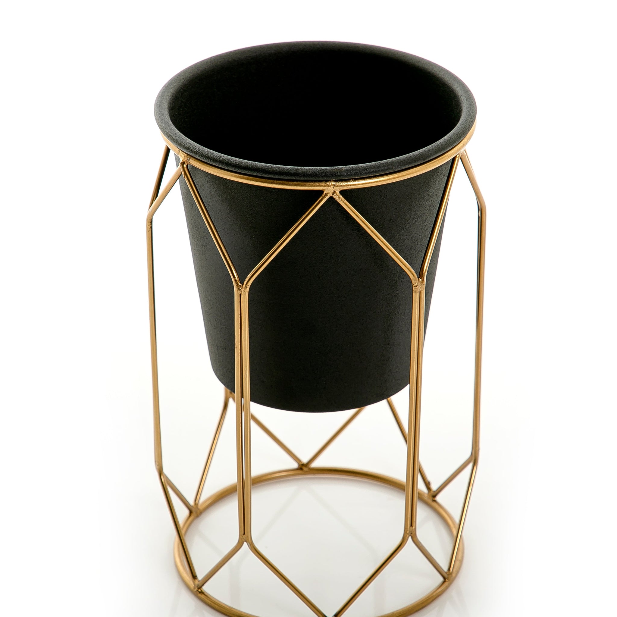 Metal planter with stand