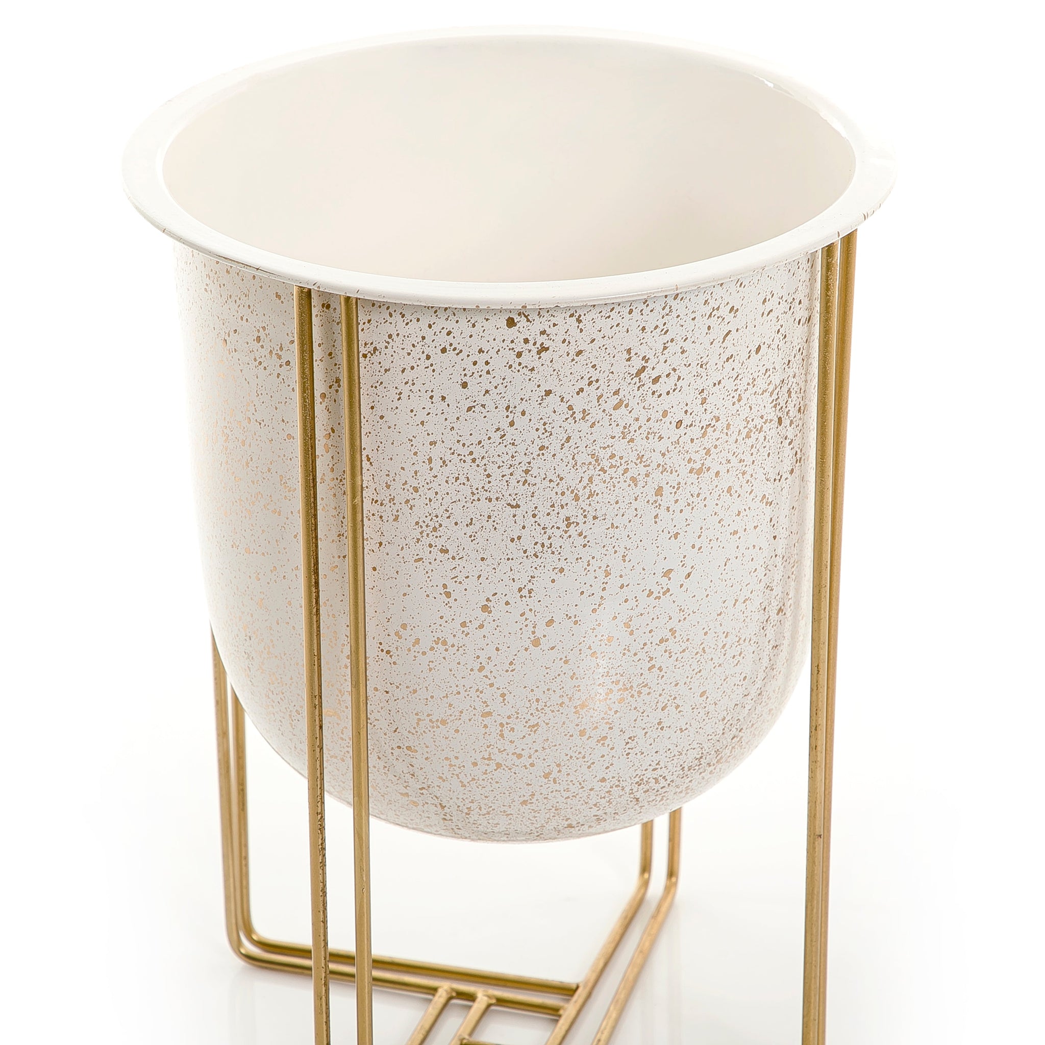 Metal planter with stand