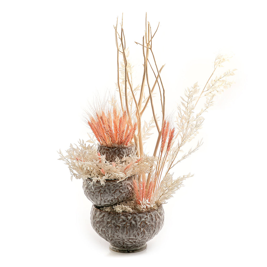 Set of dried flowers