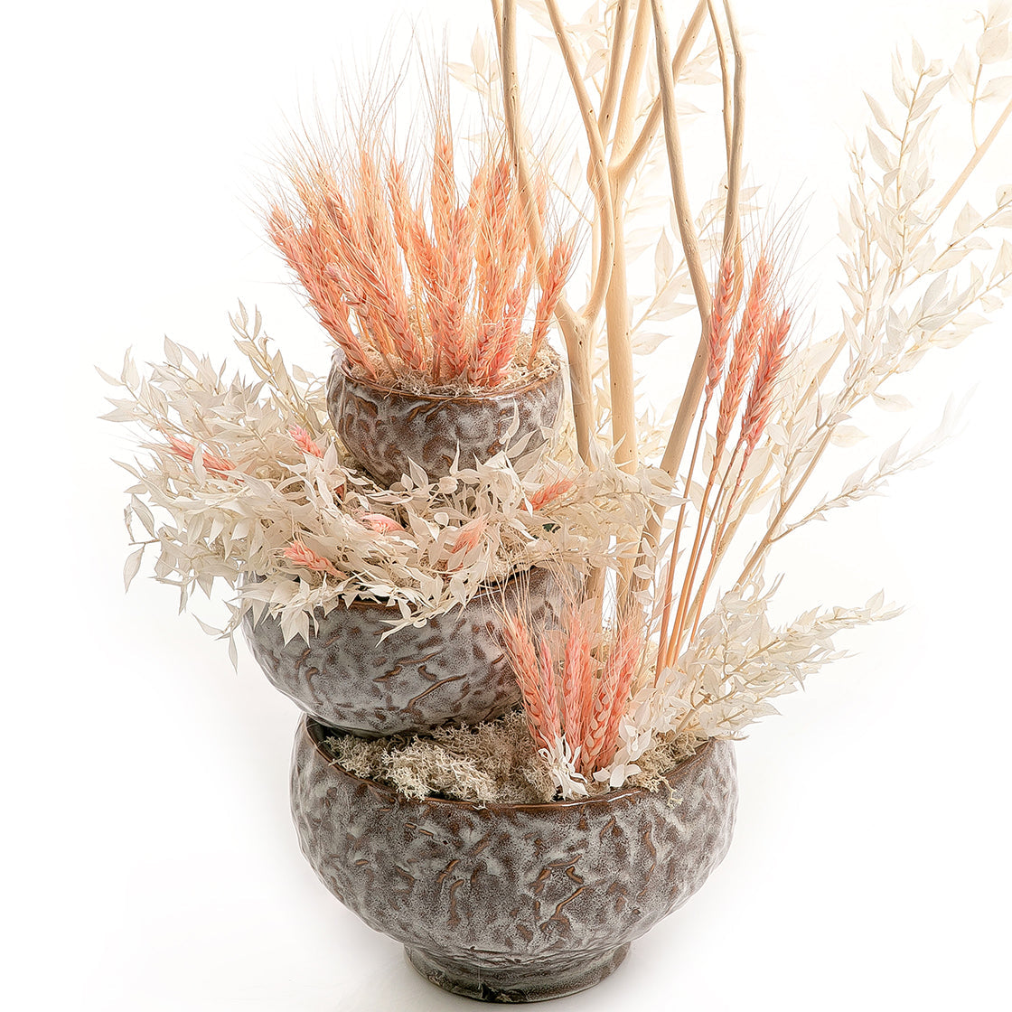 Set of dried flowers