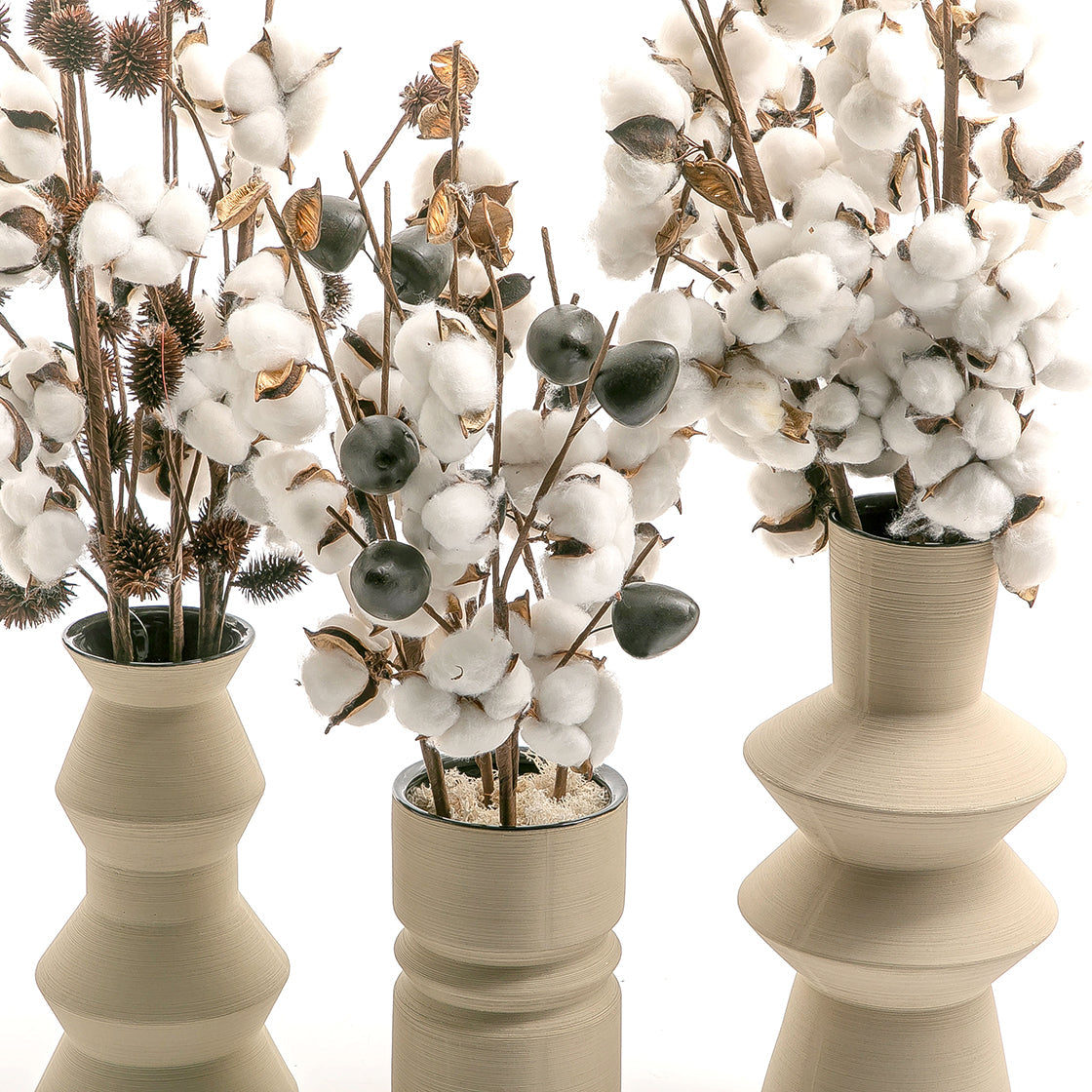 Set of dried flowers