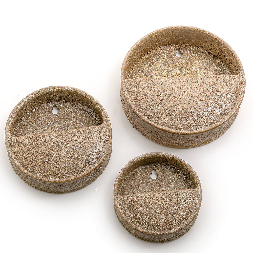 Set of 3 ceramic wall planter