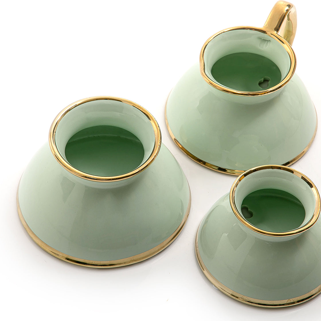 Set of 3 ceramic wall planter