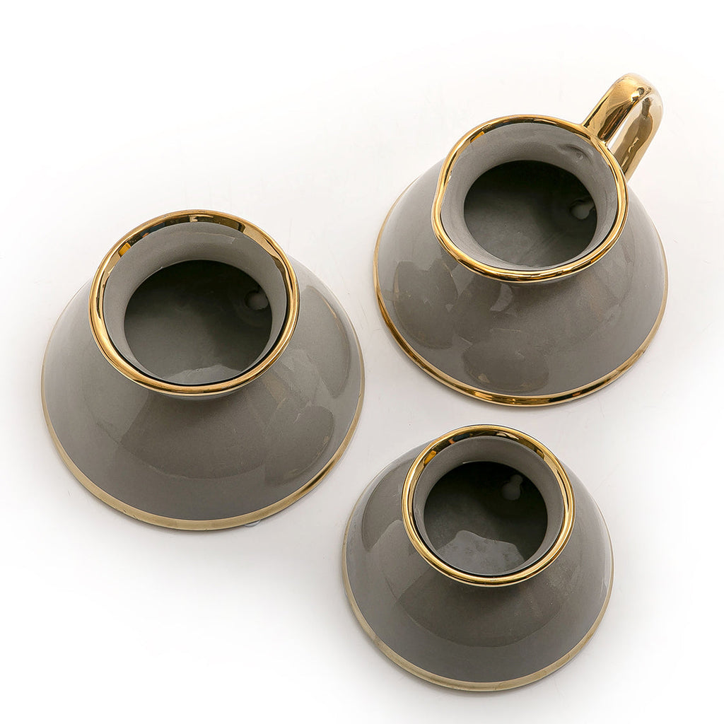 Set of 3 ceramic wall planter