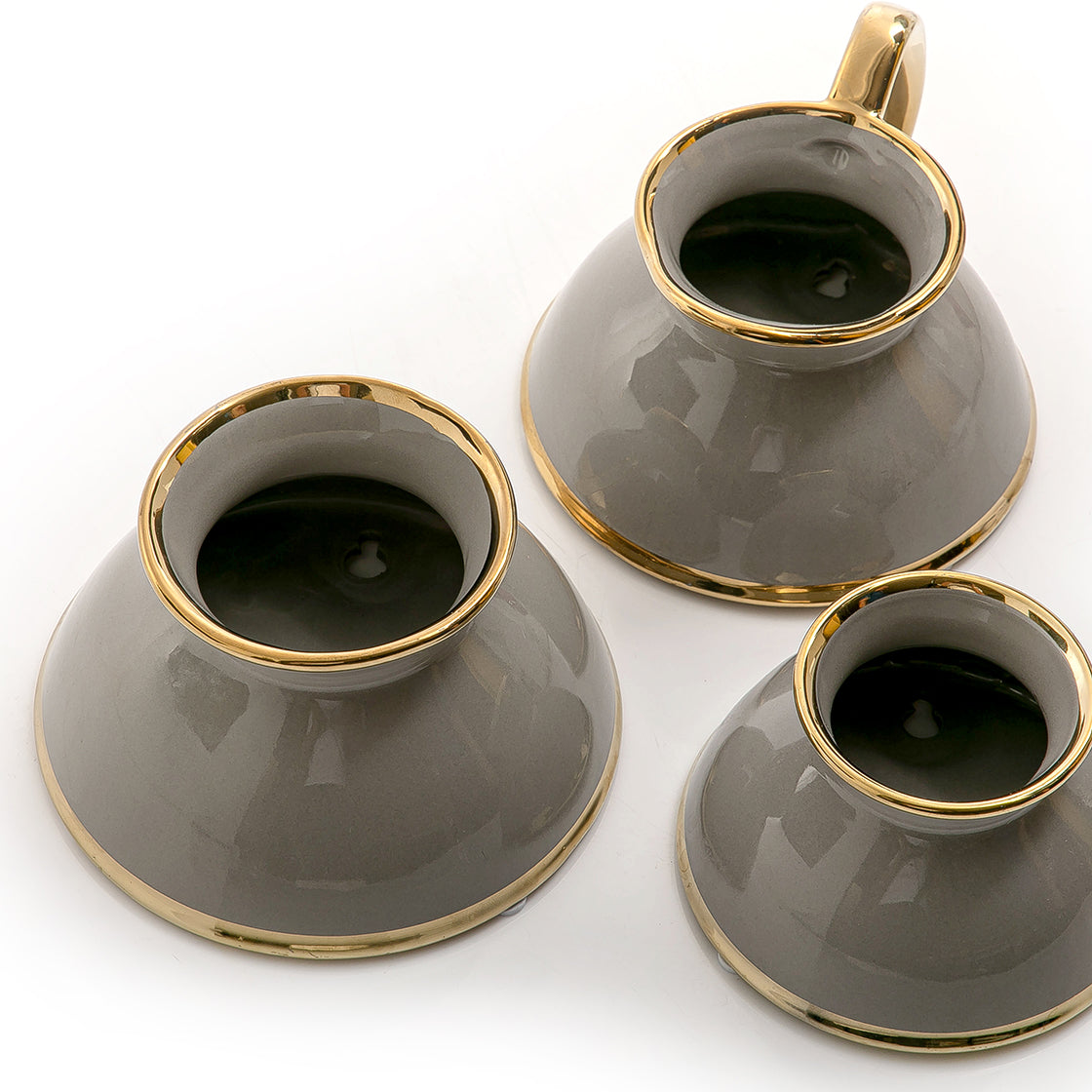 Set of 3 ceramic wall planter