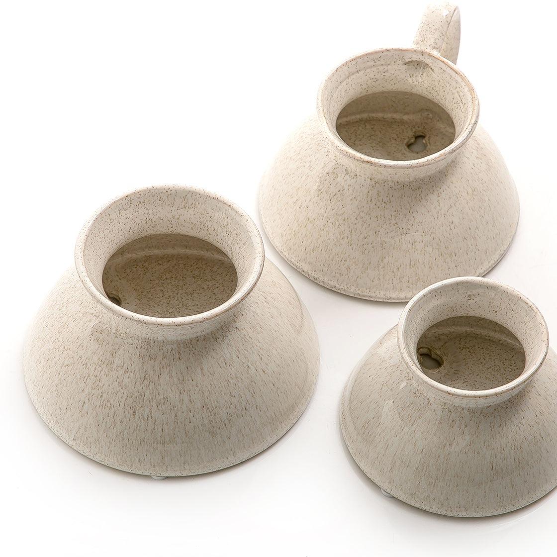 Set of 3 ceramic wall planter
