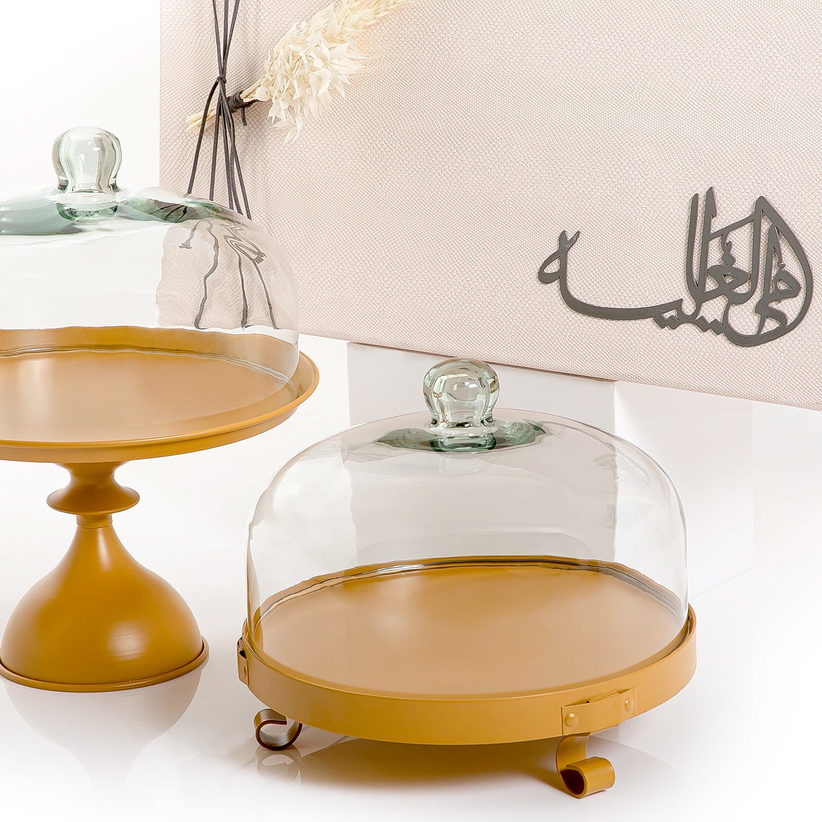 Set of 2 metal Stands with gift box