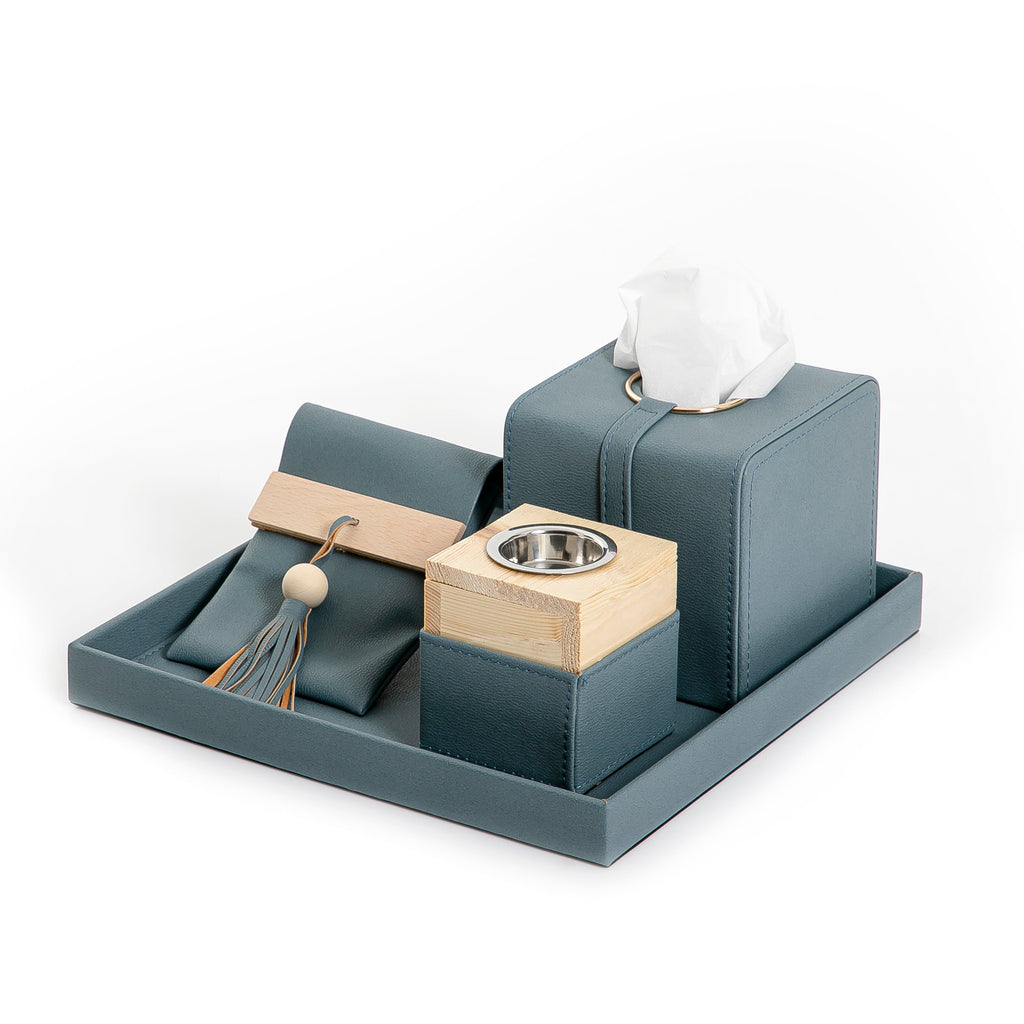 Set of leather mabkhar