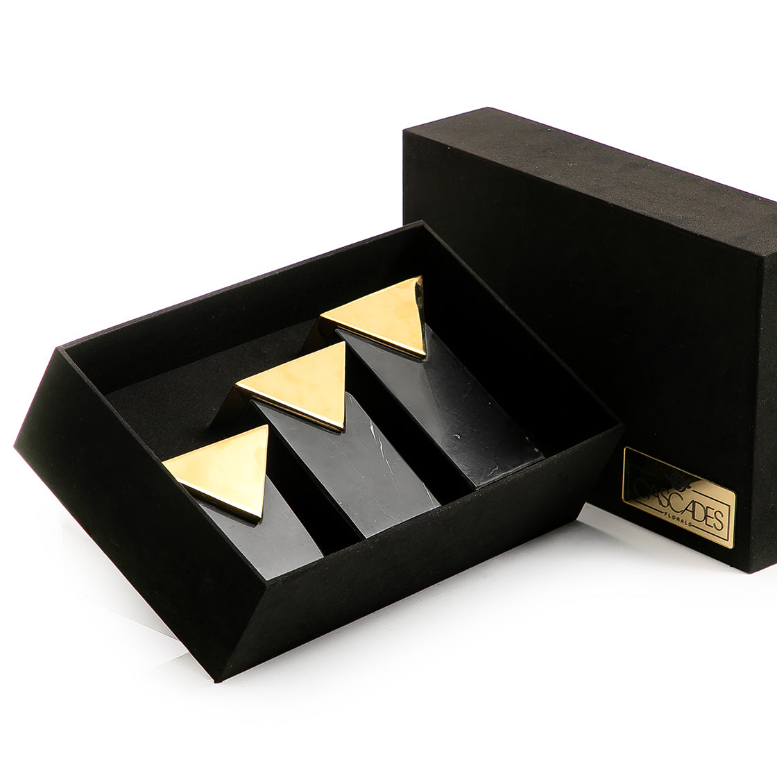 Set of marble mabkhar and candle holder with gift box