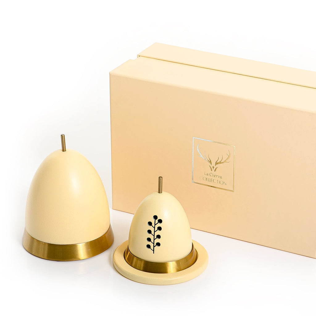 Wooden mabkhar with gift box