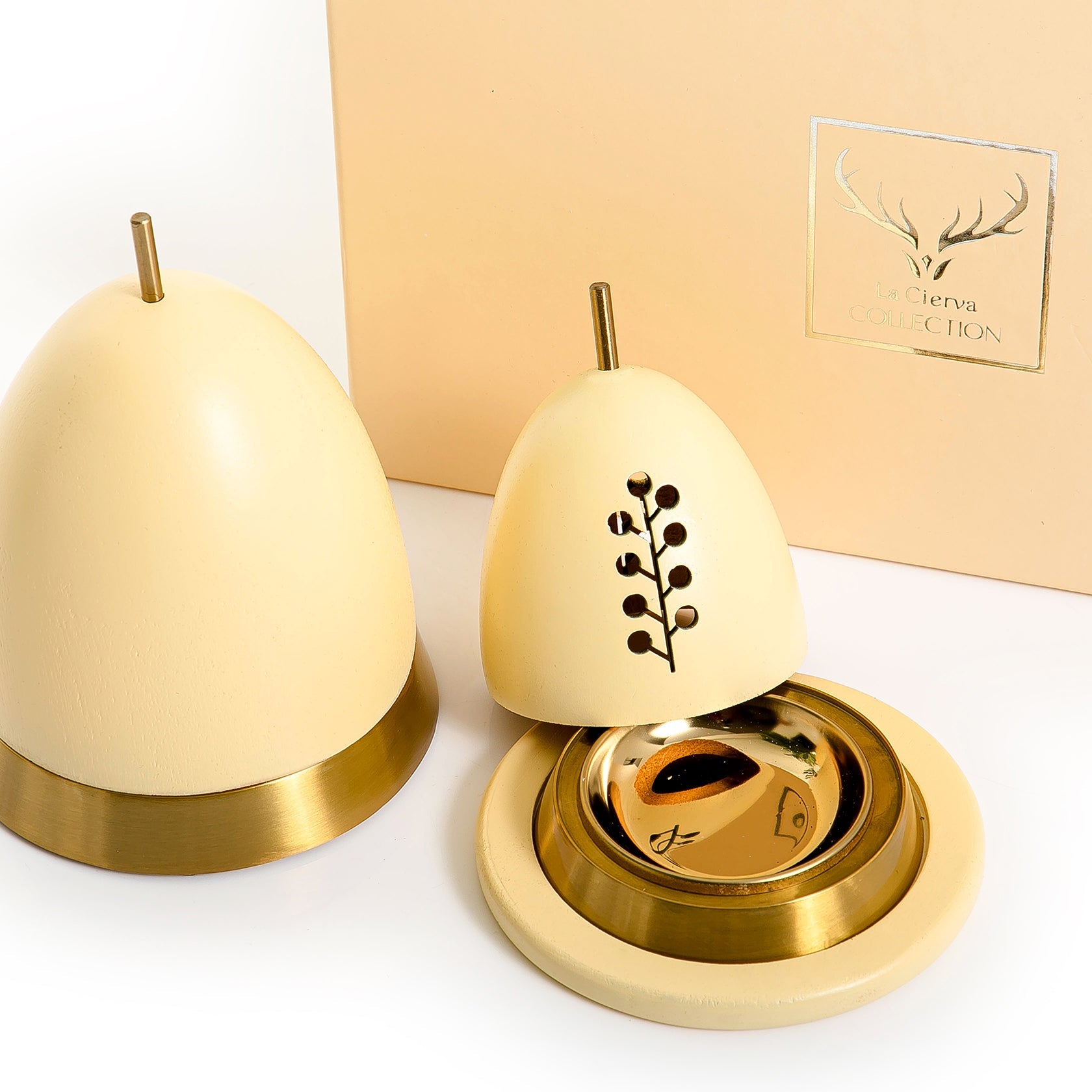 Wooden mabkhar with gift box