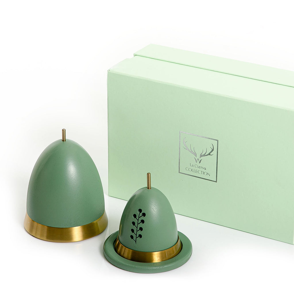 Wooden mabkhar with gift box