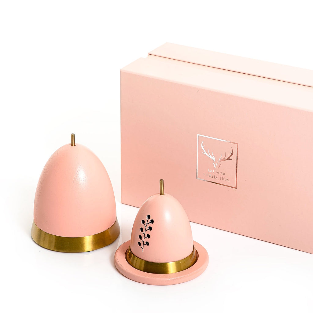 Wooden mabkhar with gift box