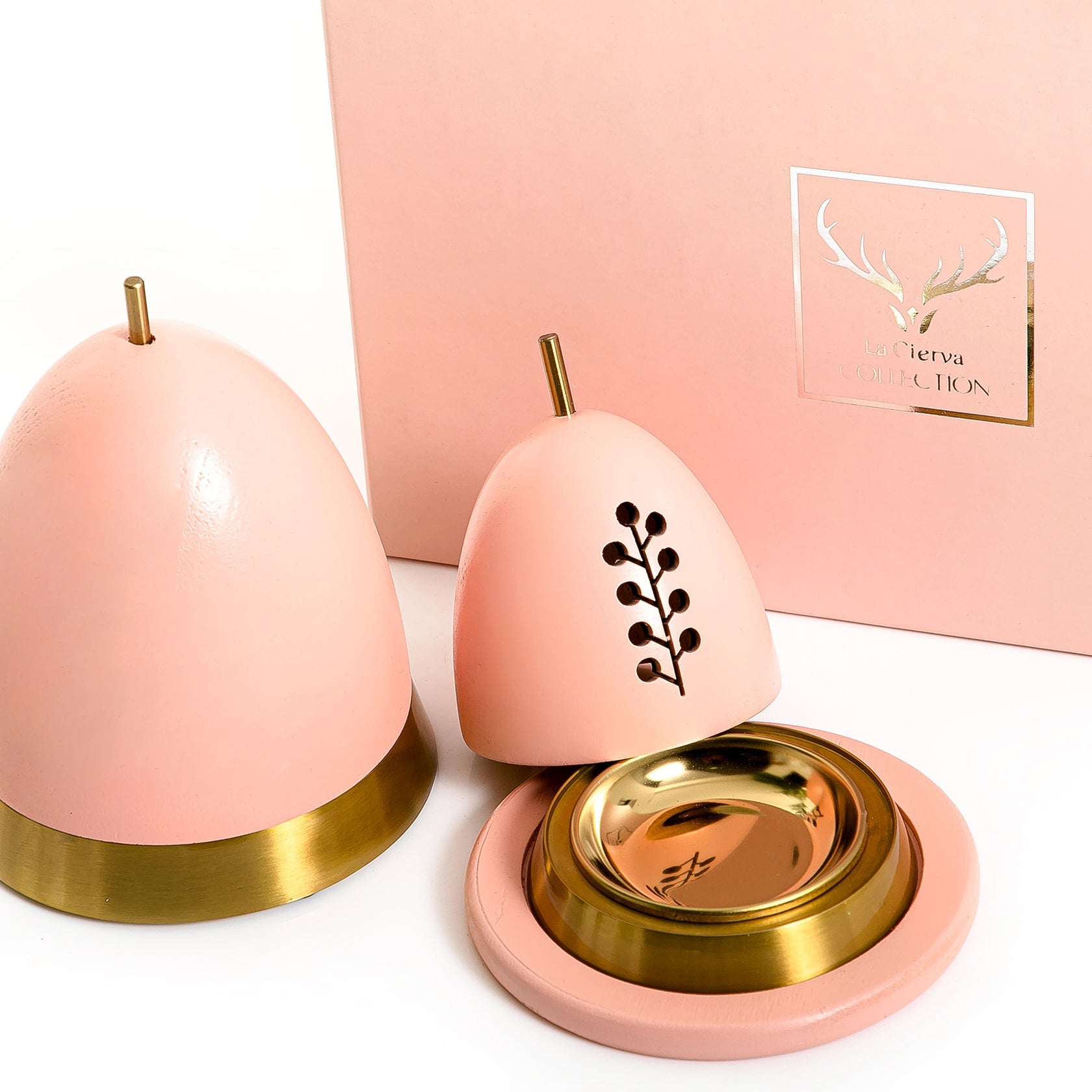 Wooden mabkhar with gift box