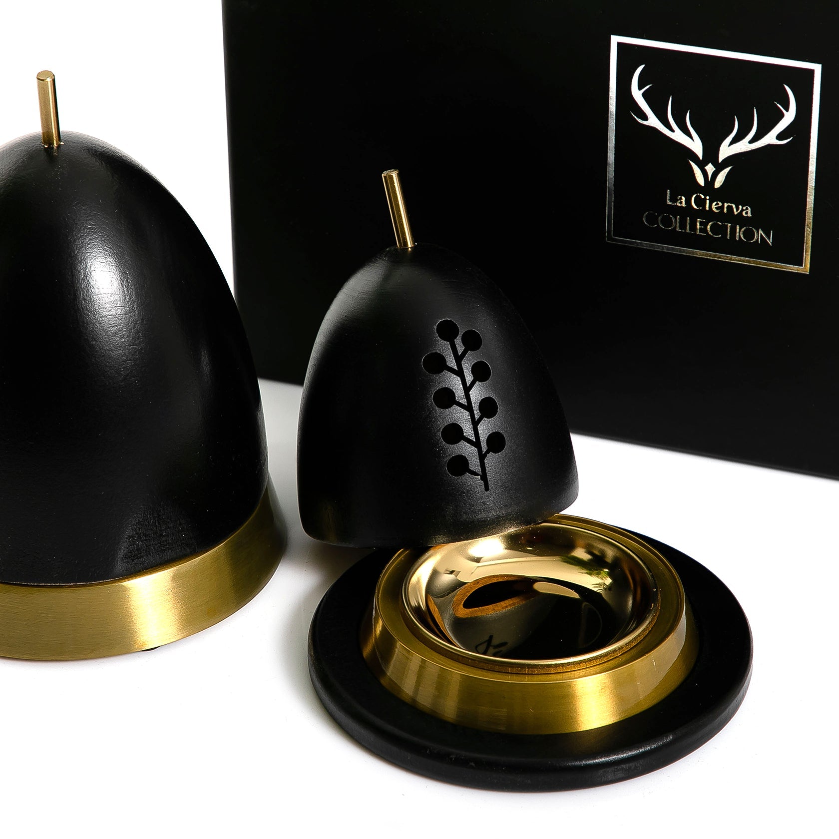 Wooden mabkhar with gift box