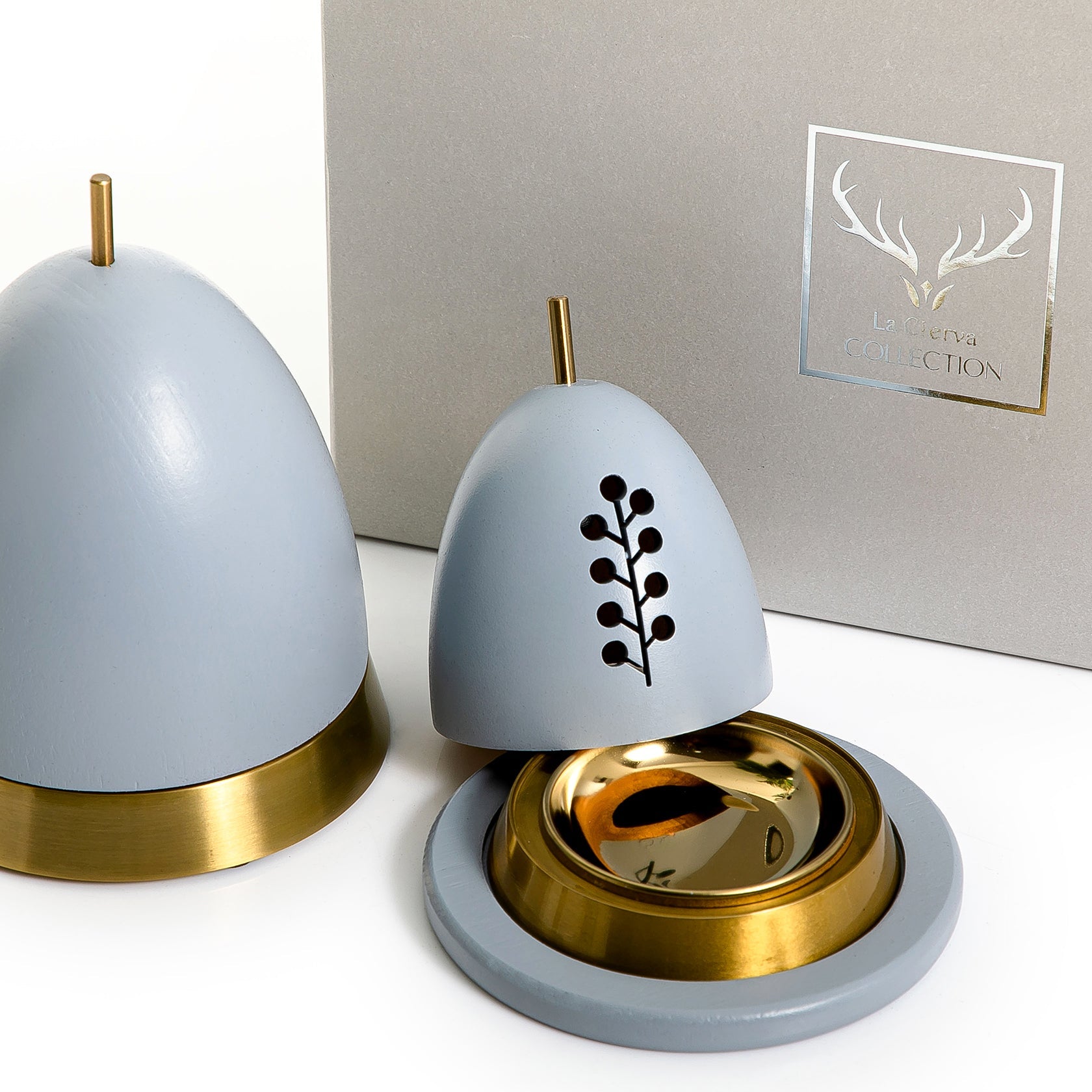 Wooden mabkhar with gift box