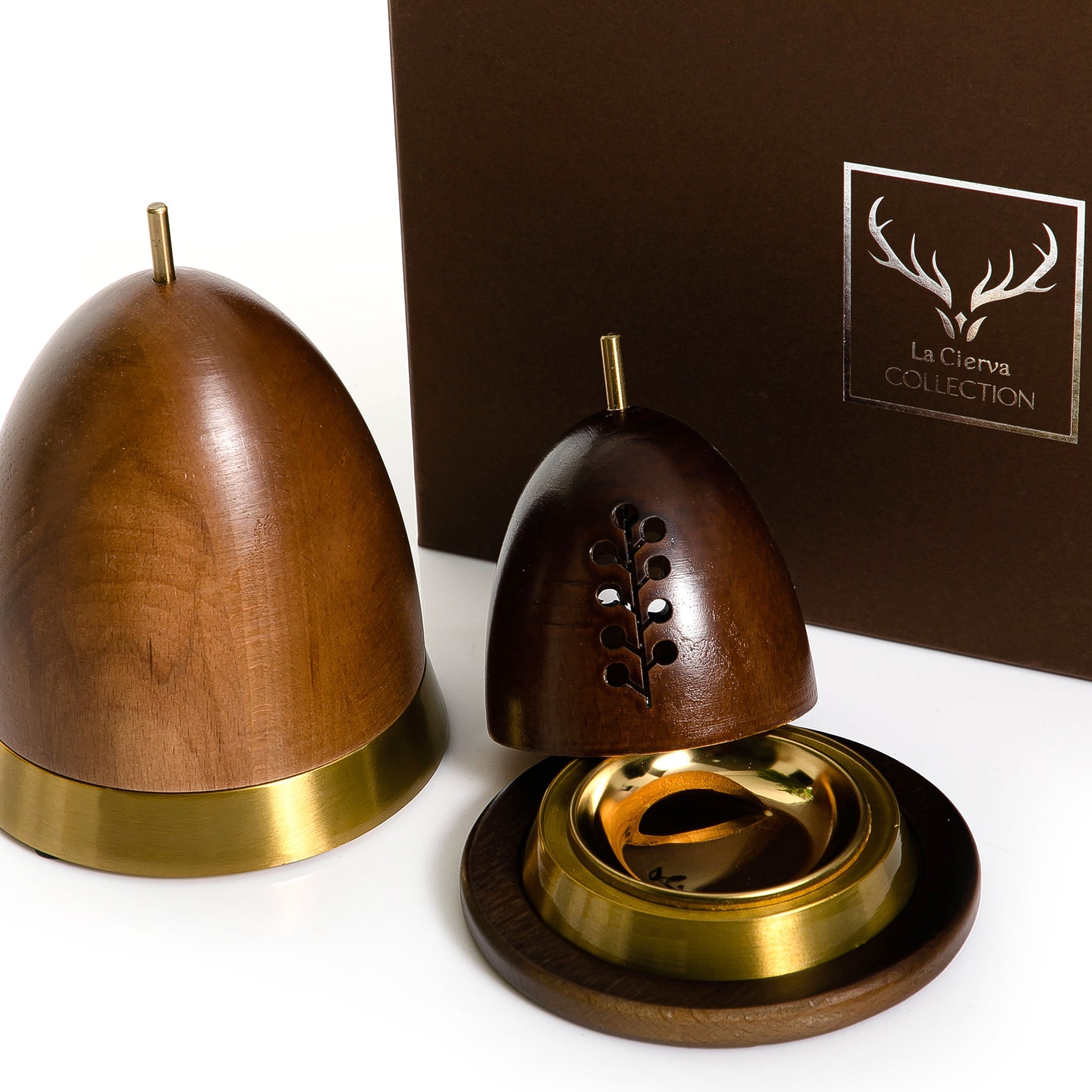 Wooden mabkhar with gift box