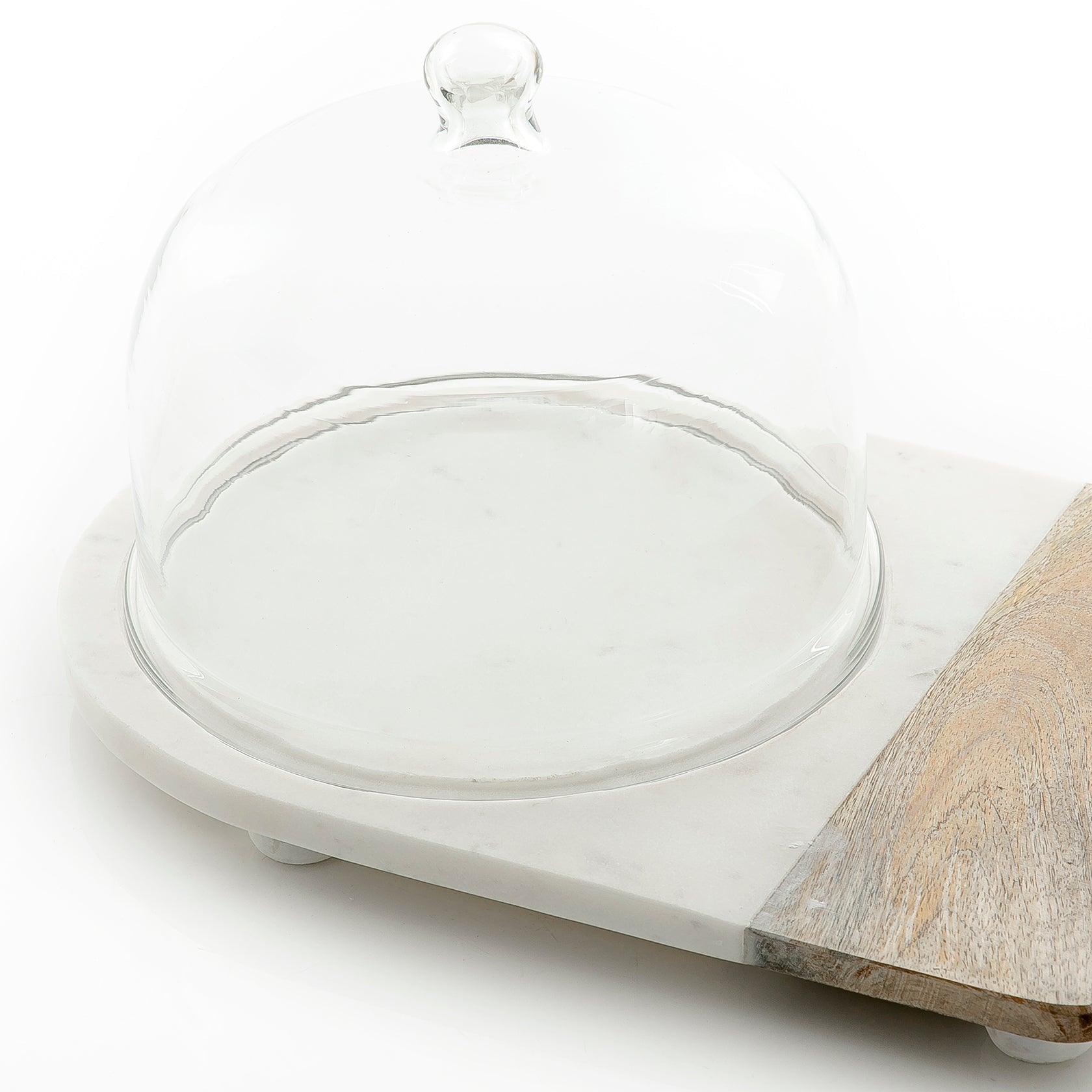 Marble Stand with glass cover